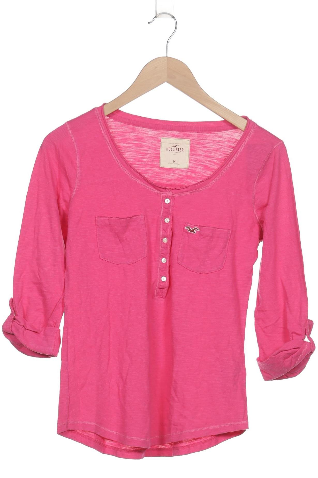 

Hollister Damen Langarmshirt, pink, Gr. 38