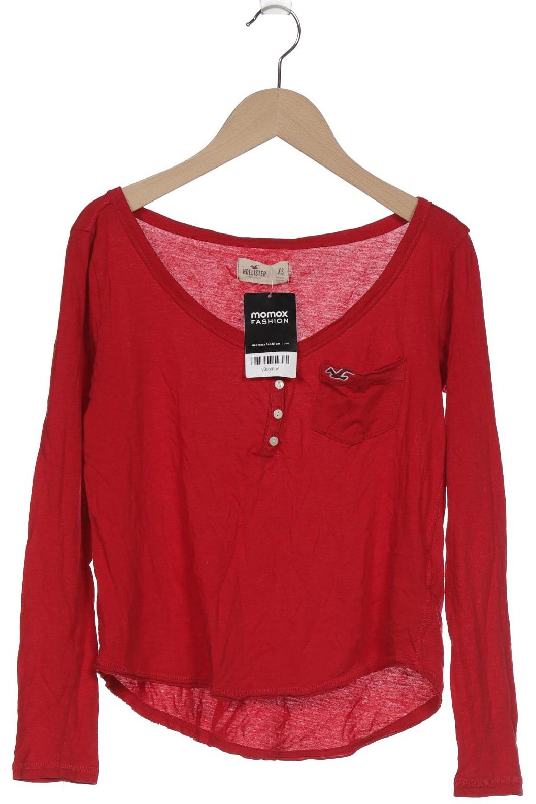 

Hollister Damen Langarmshirt, rot, Gr. 34