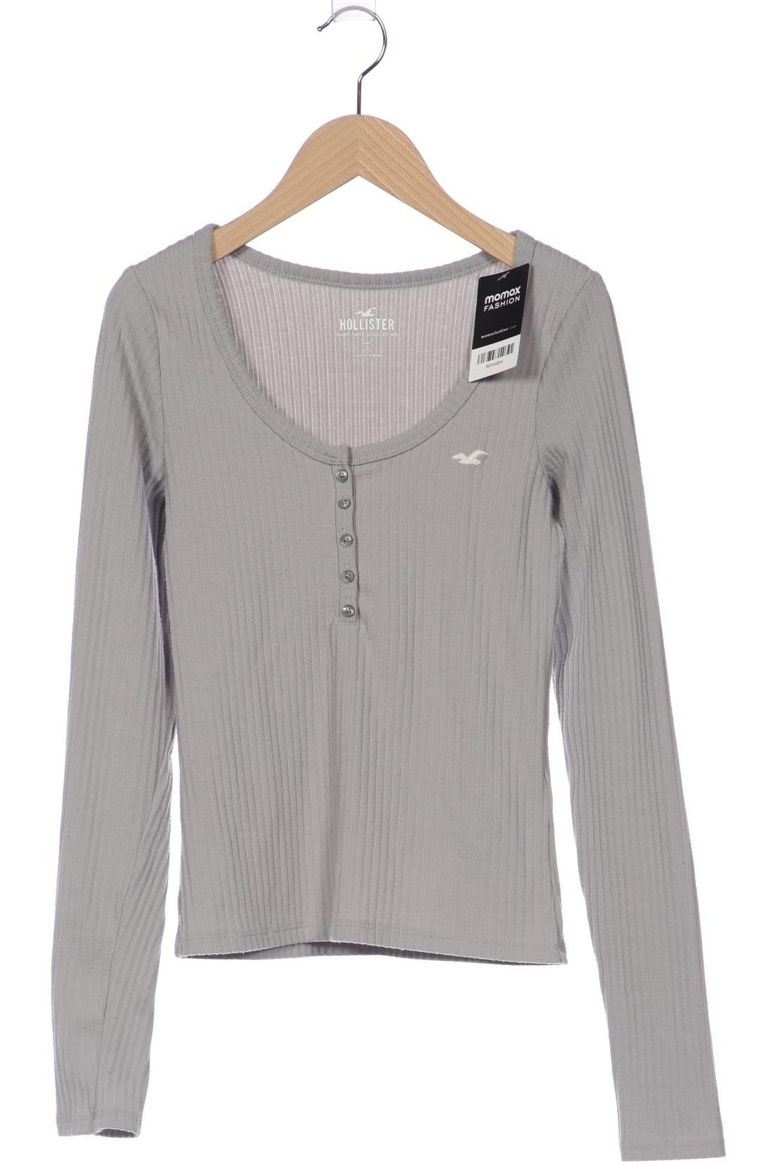 

Hollister Damen Langarmshirt, grau, Gr. 36