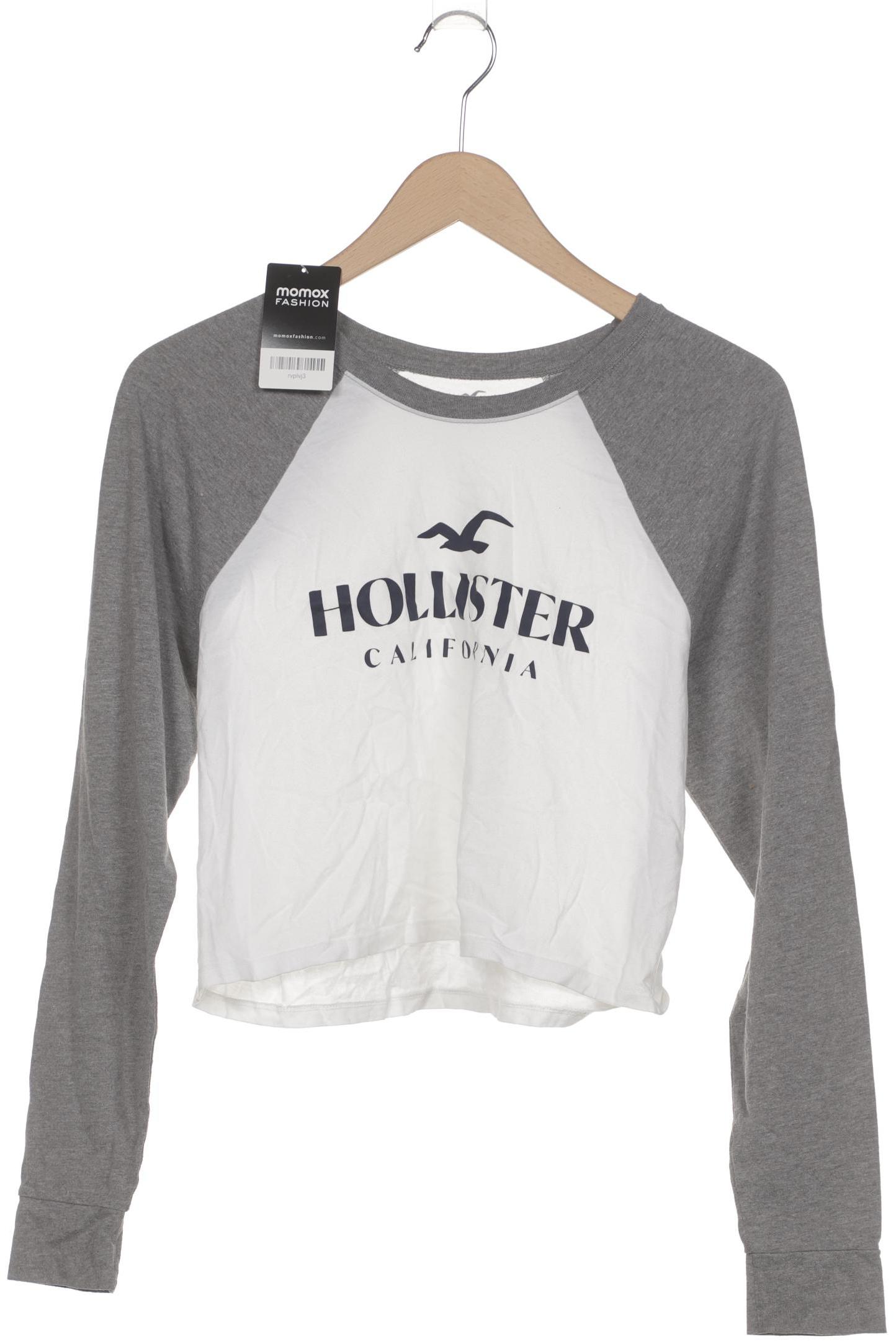 

Hollister Damen Langarmshirt, weiß, Gr. 34