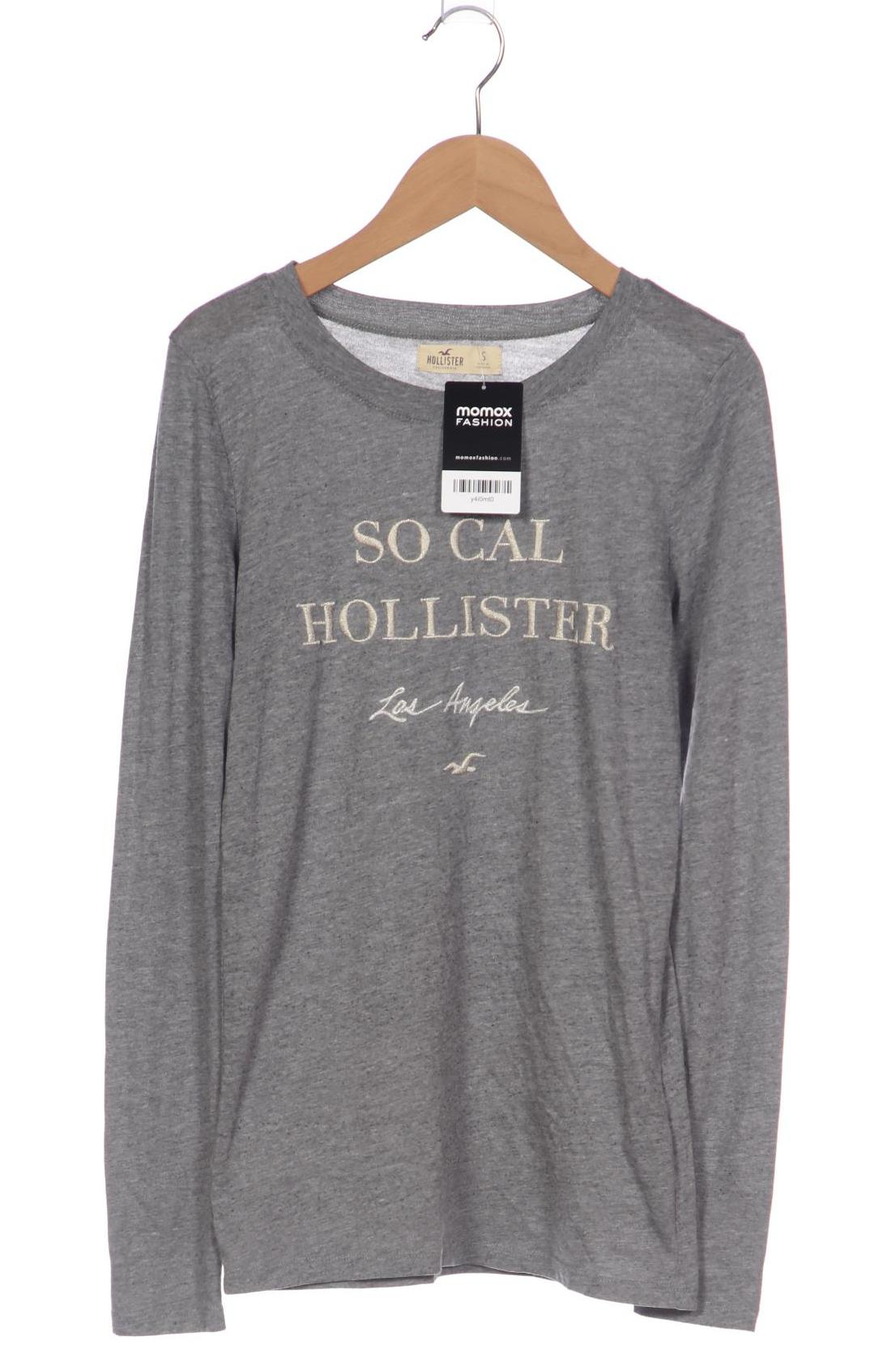 

Hollister Damen Langarmshirt, grau, Gr. 36