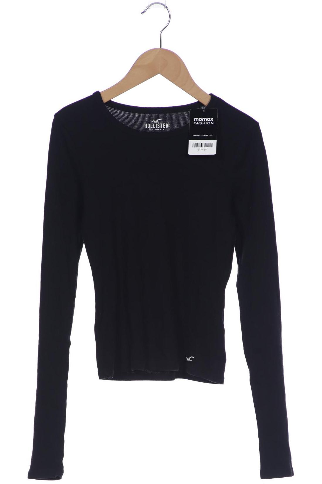 

Hollister Damen Langarmshirt, schwarz, Gr. 36