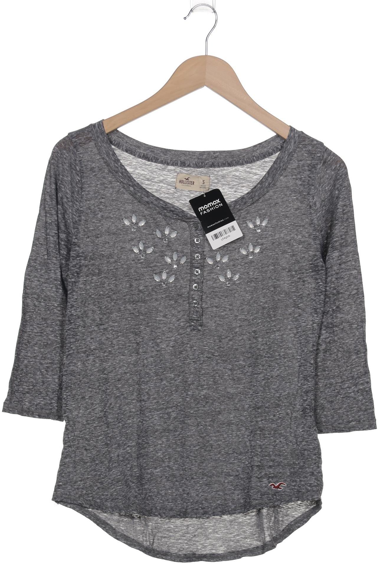 

Hollister Damen Langarmshirt, grau, Gr. 36