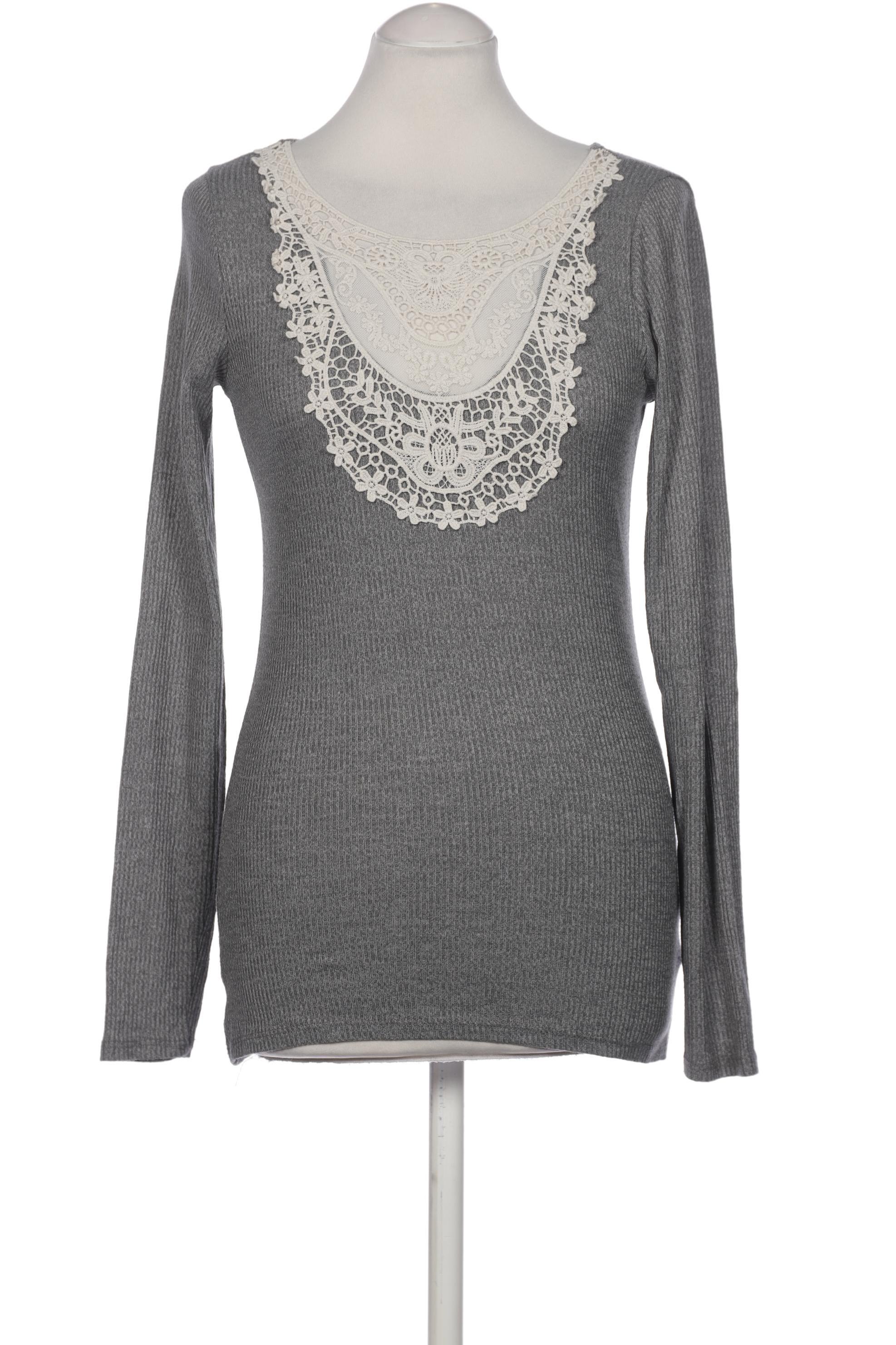 

Hollister Damen Langarmshirt, grau, Gr. 38