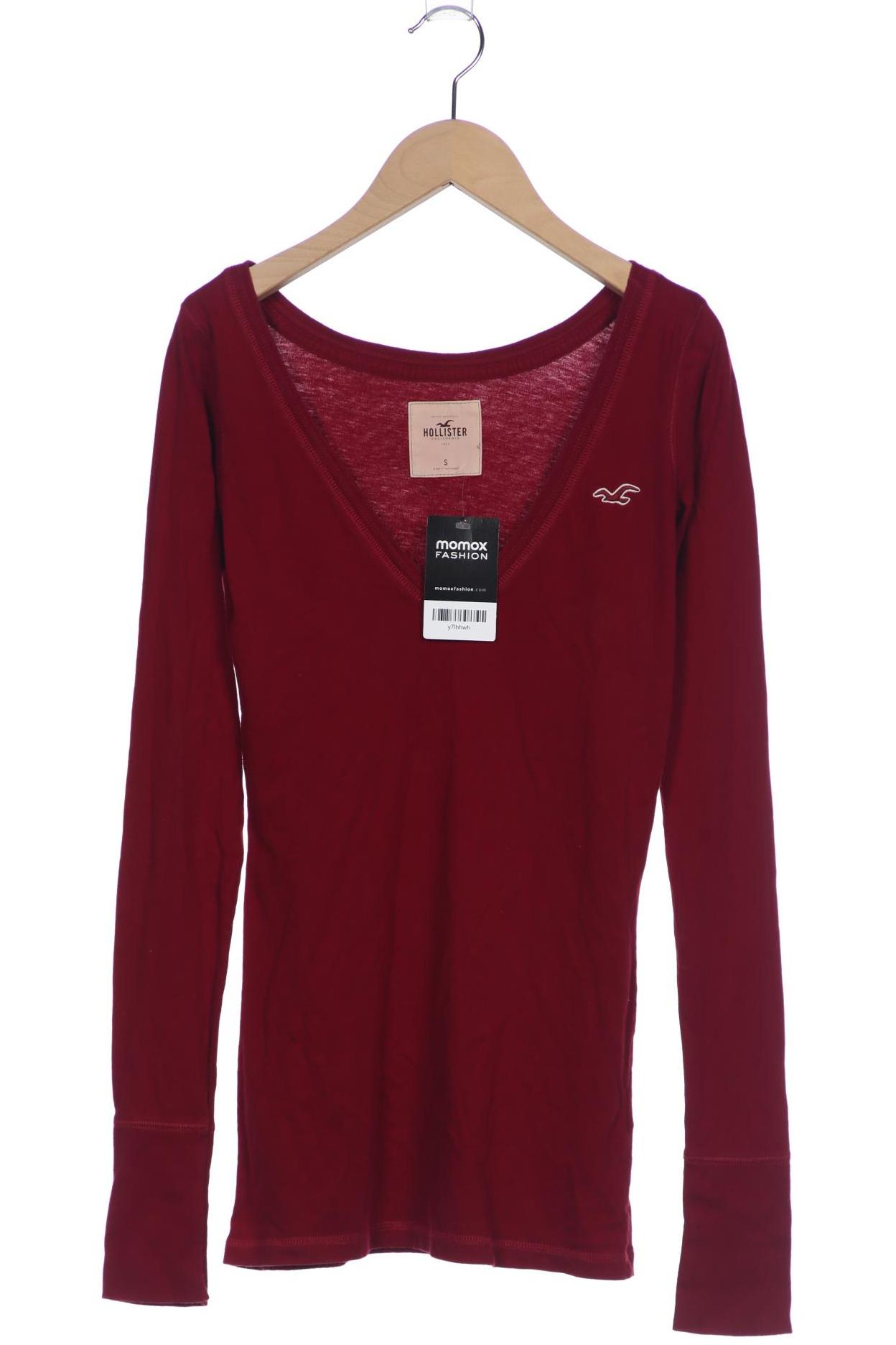 

Hollister Damen Langarmshirt, bordeaux, Gr. 36