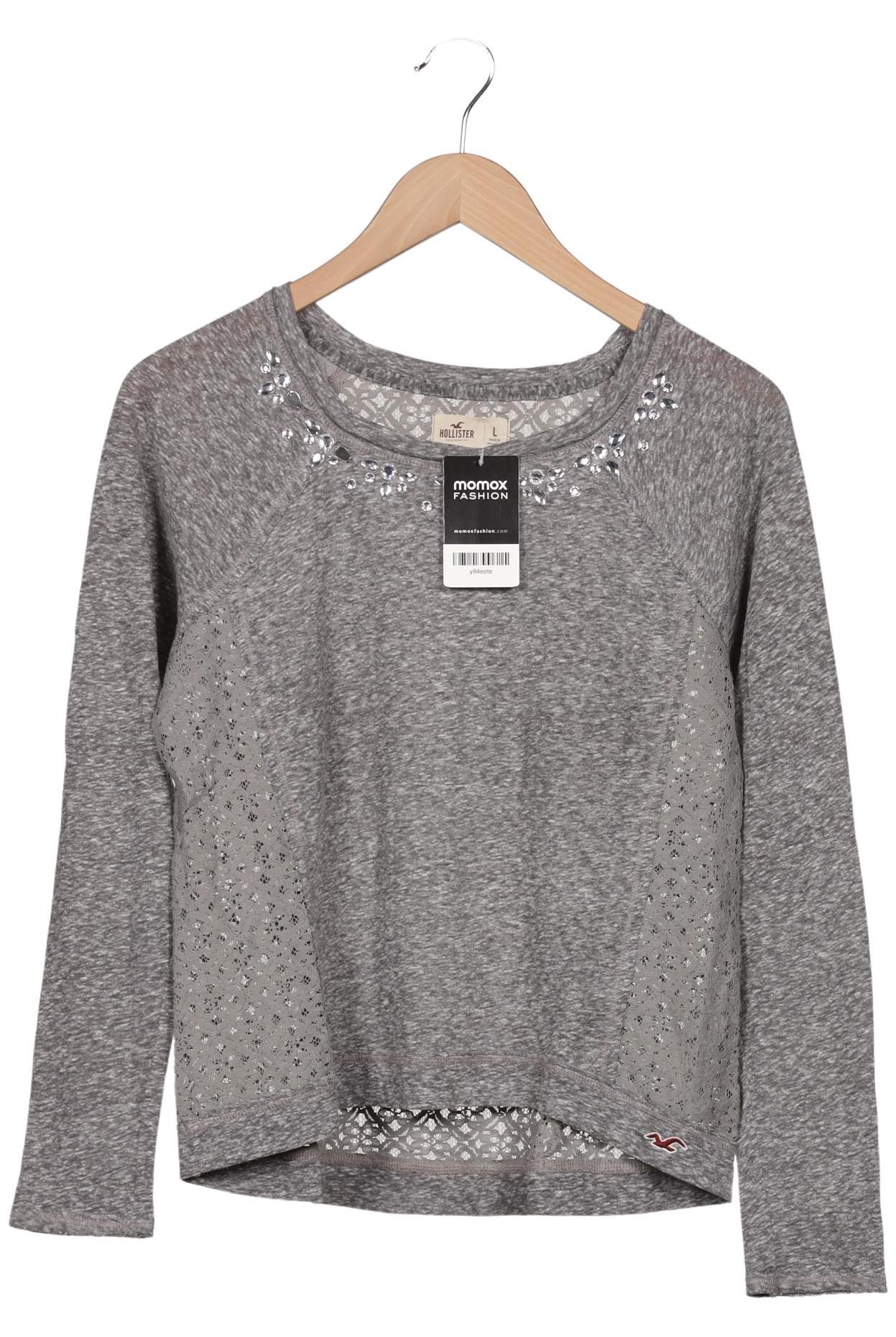 

Hollister Damen Langarmshirt, grau, Gr. 68