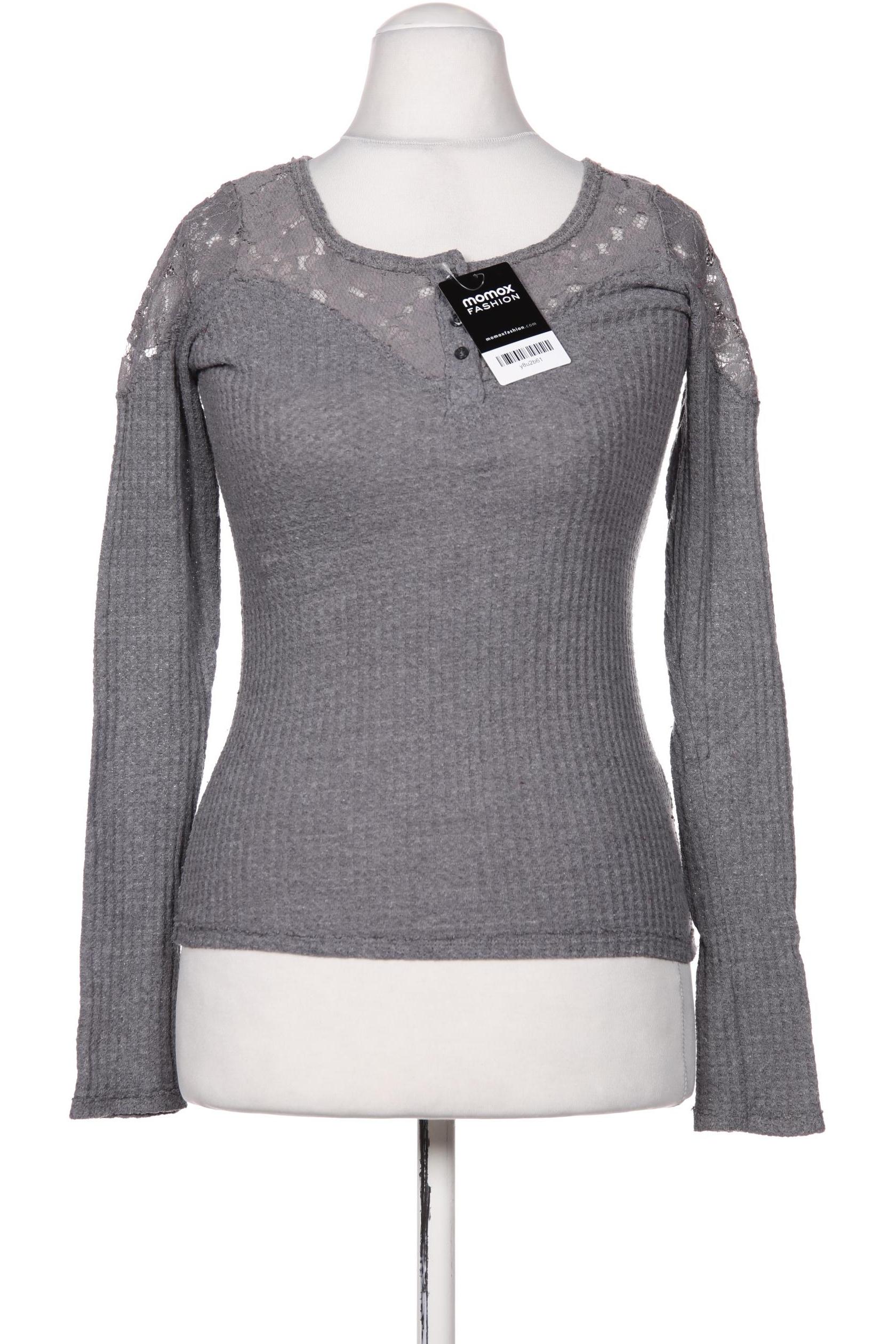 

Hollister Damen Langarmshirt, grau, Gr. 36