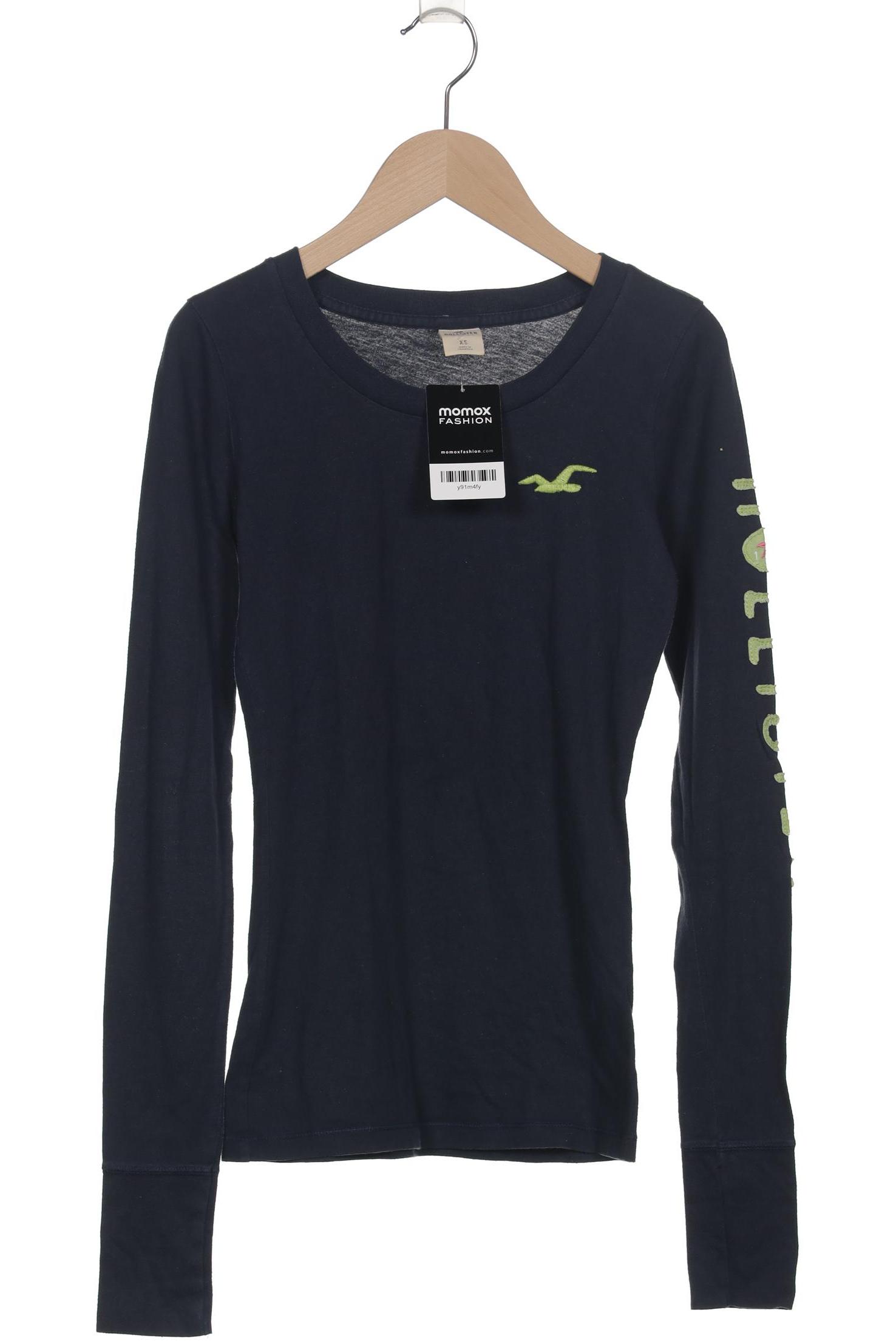 

Hollister Damen Langarmshirt, marineblau, Gr. 34