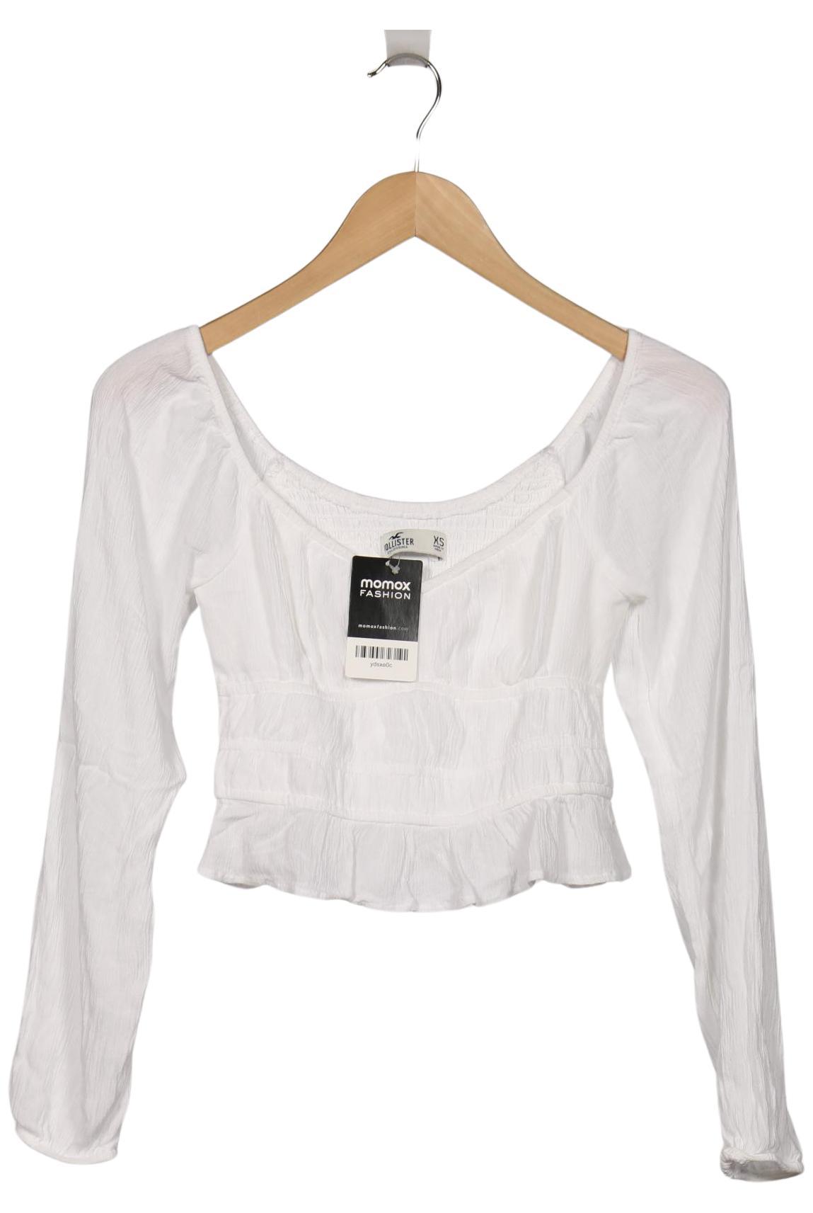 

Hollister Damen Langarmshirt, weiß, Gr. 34