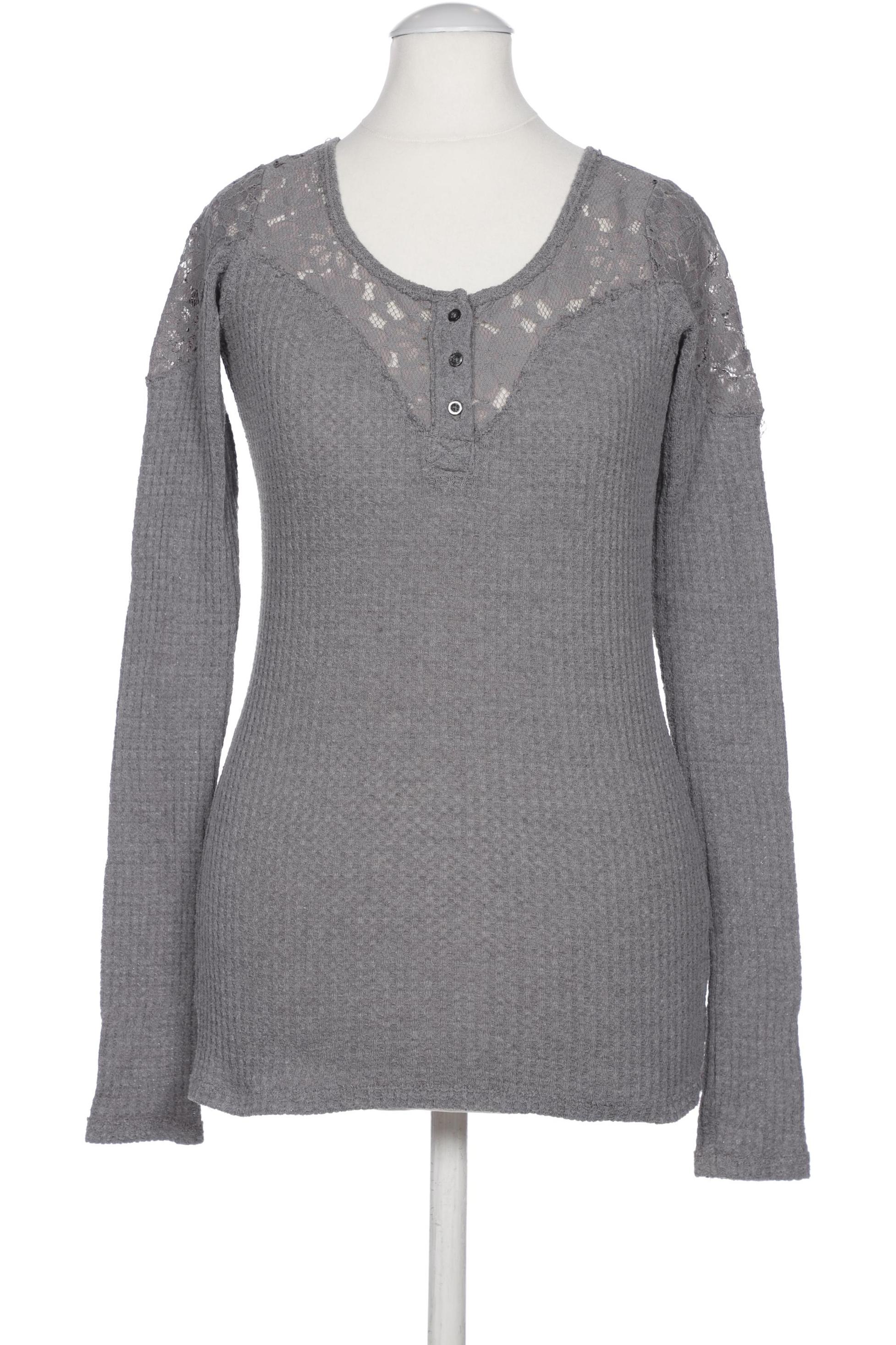 

Hollister Damen Langarmshirt, grau