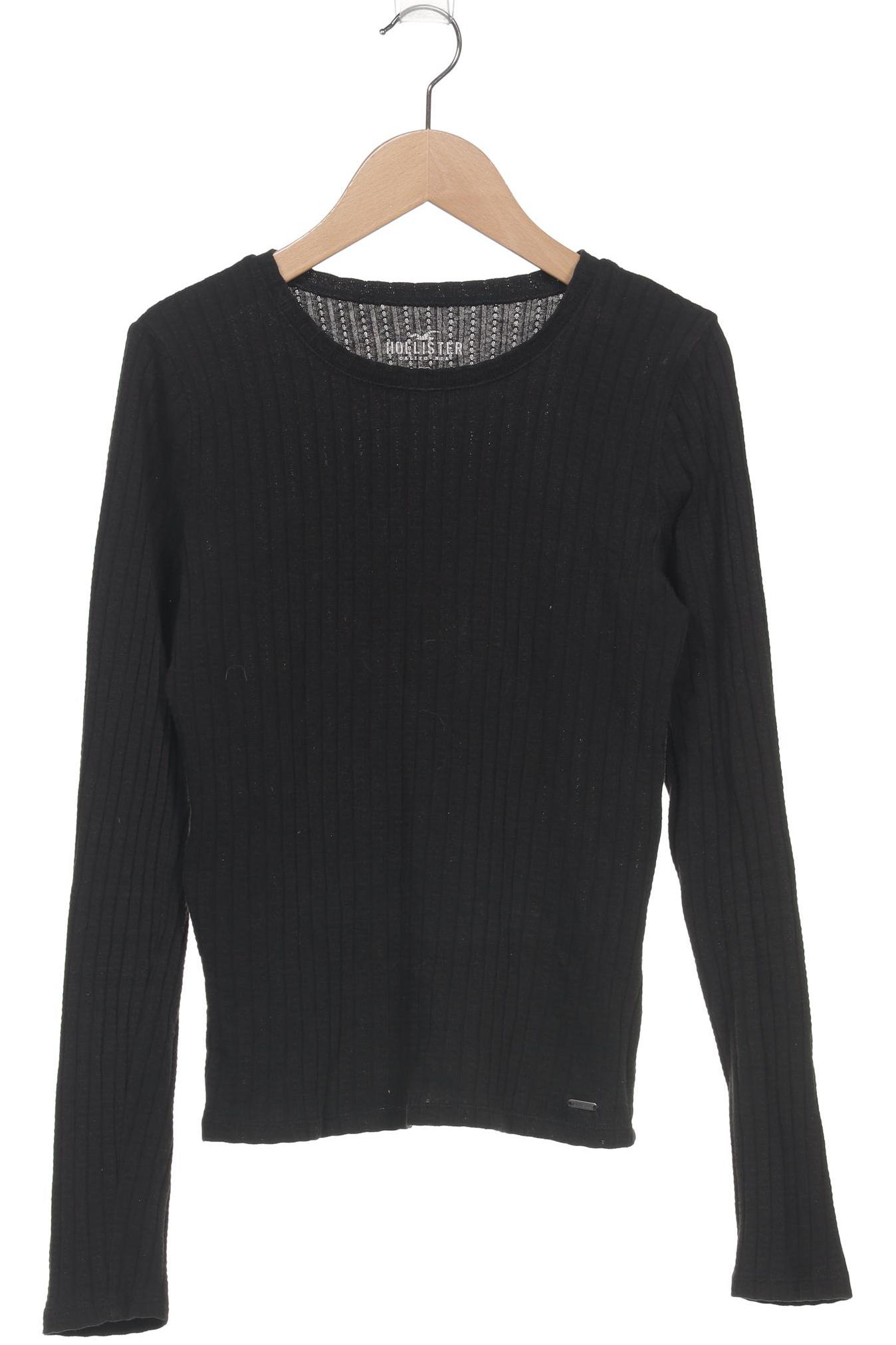 

Hollister Damen Langarmshirt, schwarz, Gr. 38