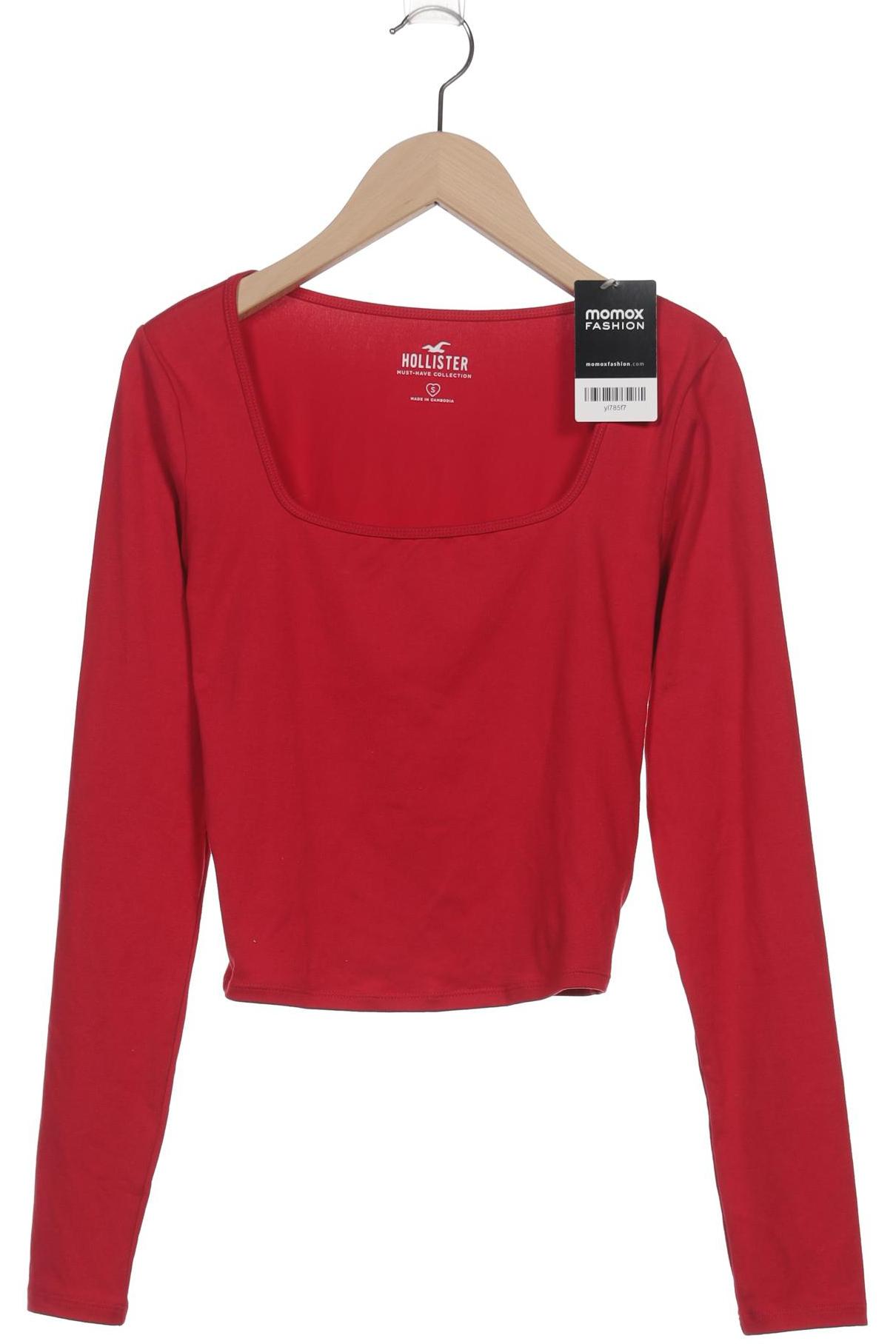 

Hollister Damen Langarmshirt, rot, Gr. 36