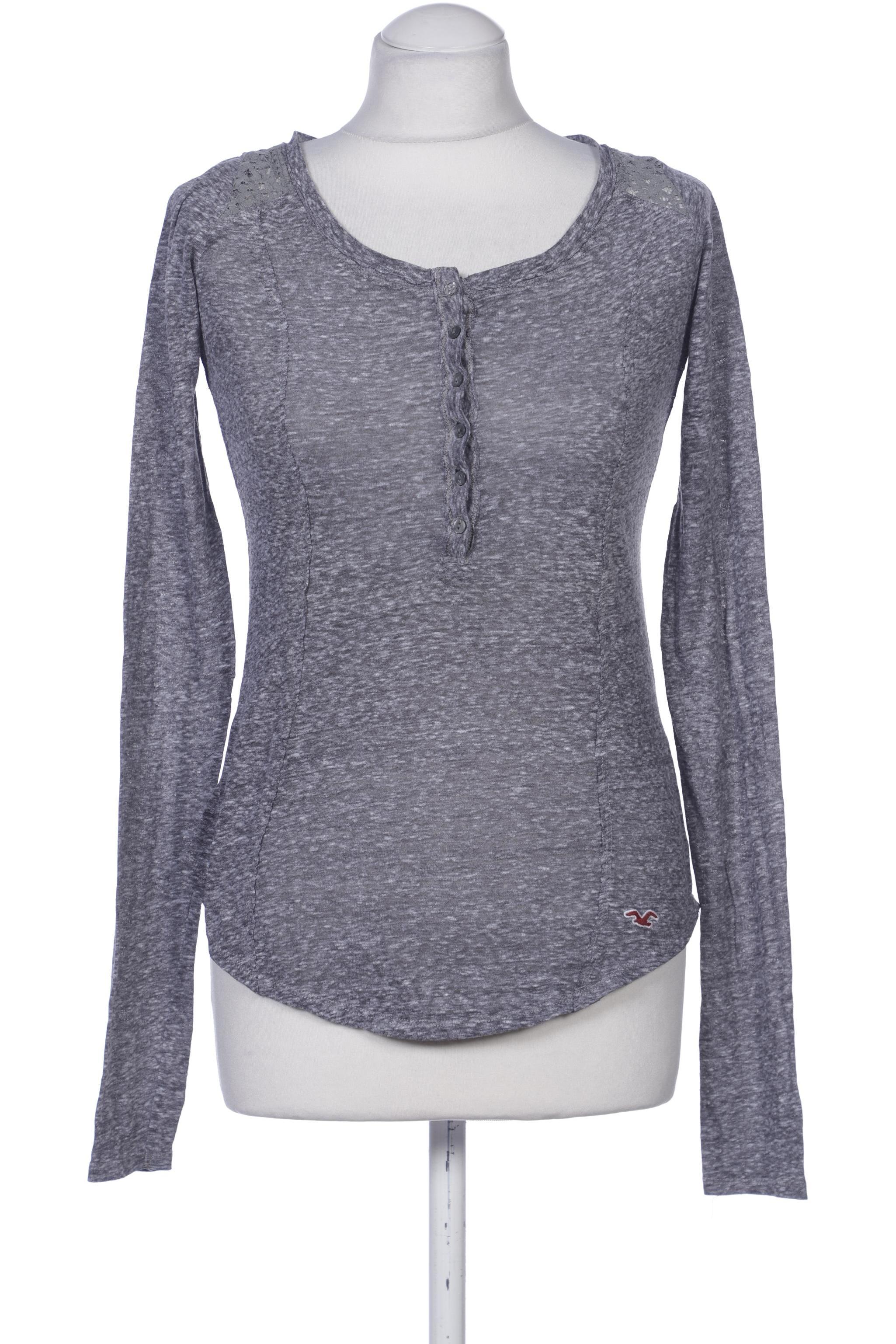 

Hollister Damen Langarmshirt, grau, Gr. 38