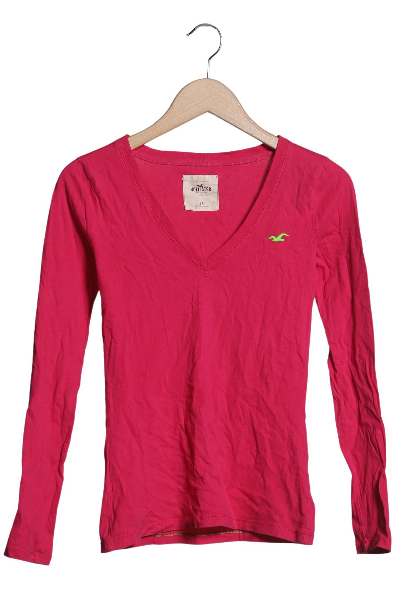 

Hollister Damen Langarmshirt, pink, Gr. 34