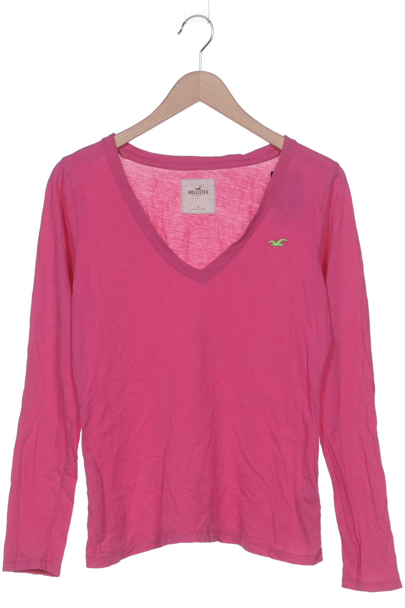 

Hollister Damen Langarmshirt, pink, Gr. 42
