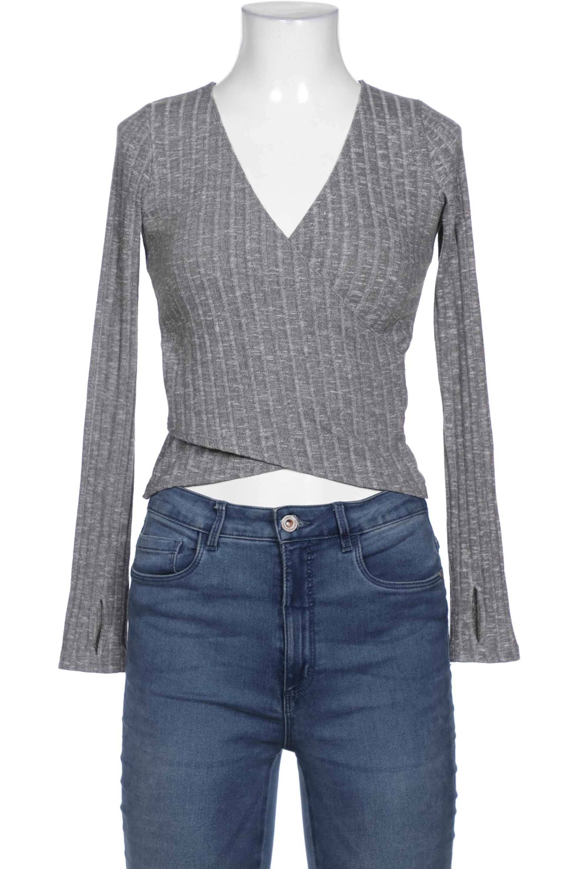 

Hollister Damen Langarmshirt, grau, Gr. 36