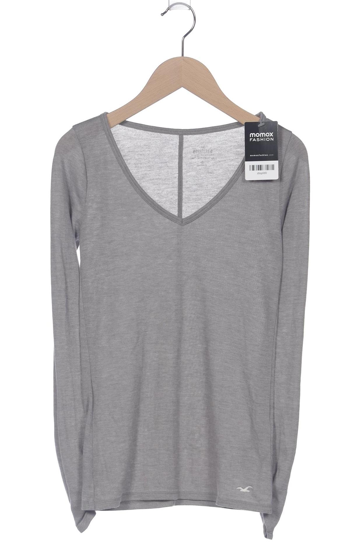 

Hollister Damen Langarmshirt, grau, Gr. 34