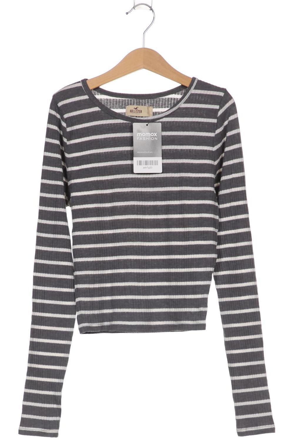 

Hollister Damen Langarmshirt, grau, Gr. 34
