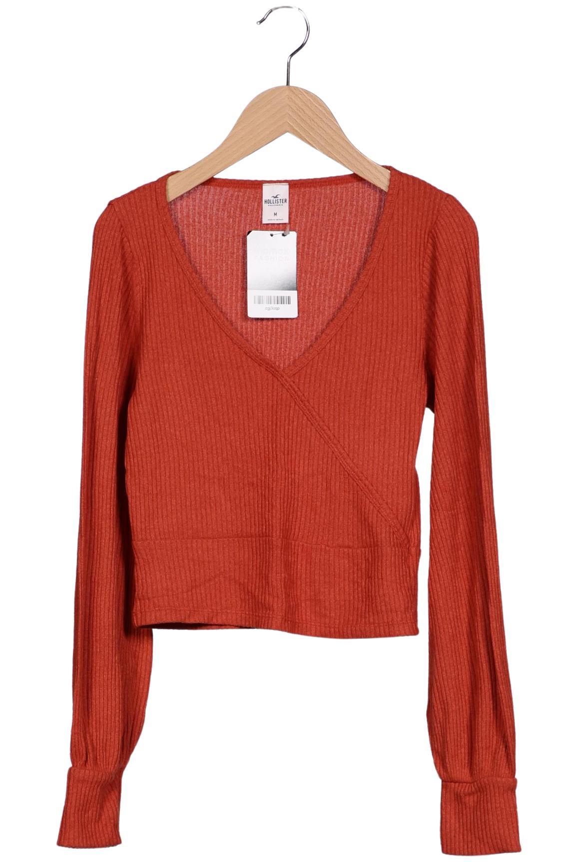 

Hollister Damen Langarmshirt, orange, Gr. 38