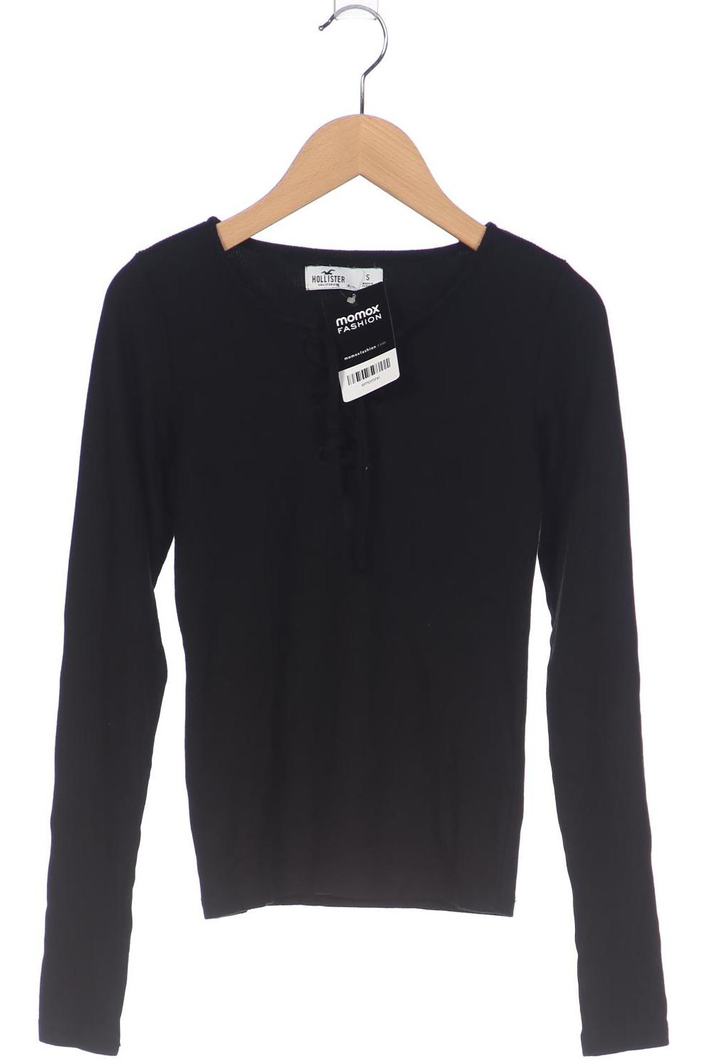 

Hollister Damen Langarmshirt, schwarz, Gr. 36
