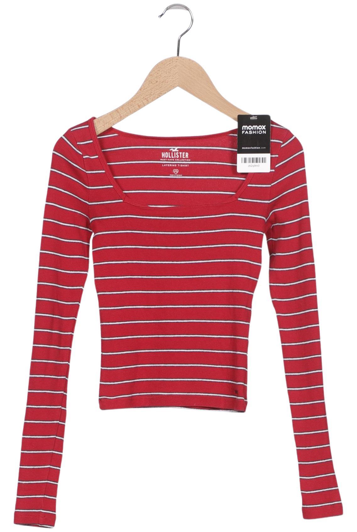 

Hollister Damen Langarmshirt, bordeaux, Gr. 34