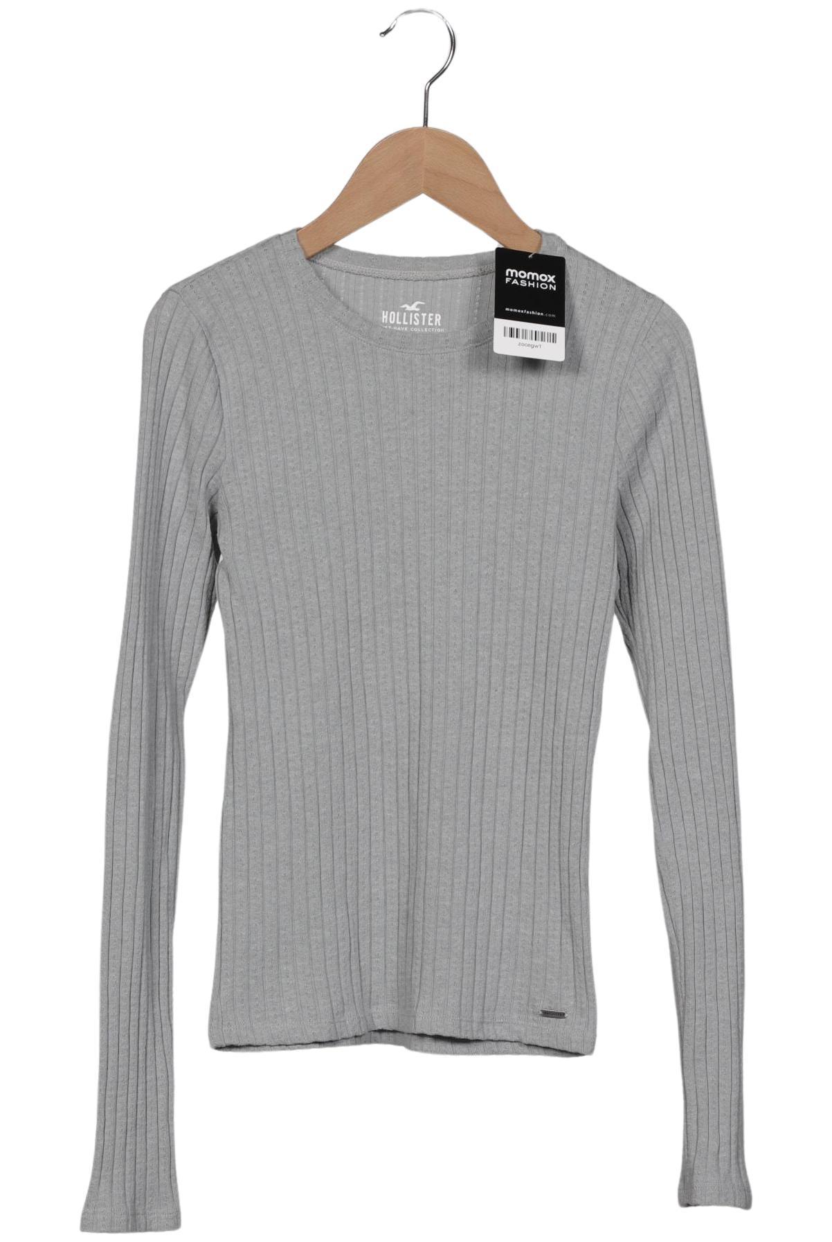 

Hollister Damen Langarmshirt, grau, Gr. 36