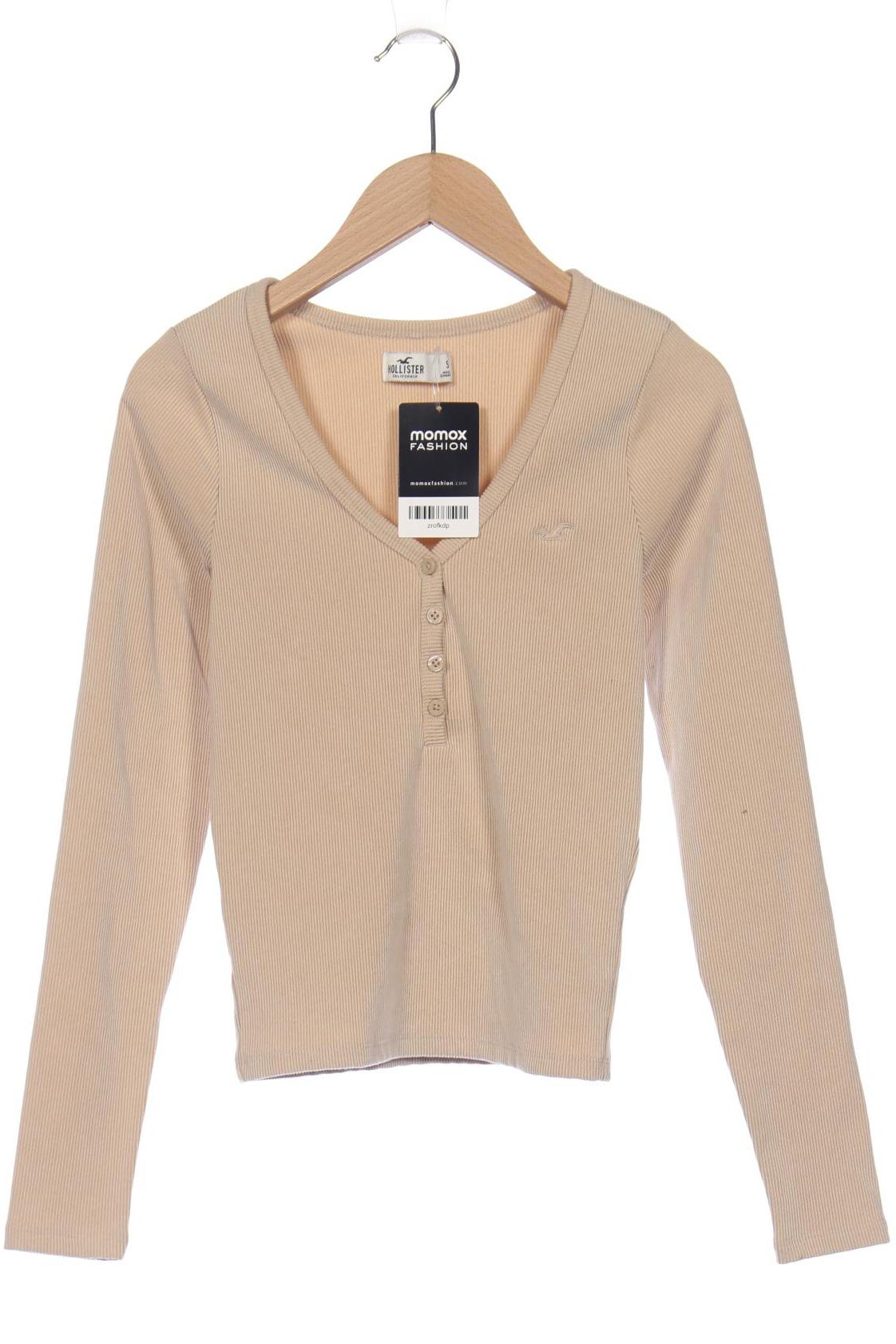 

Hollister Damen Langarmshirt, beige, Gr. 36