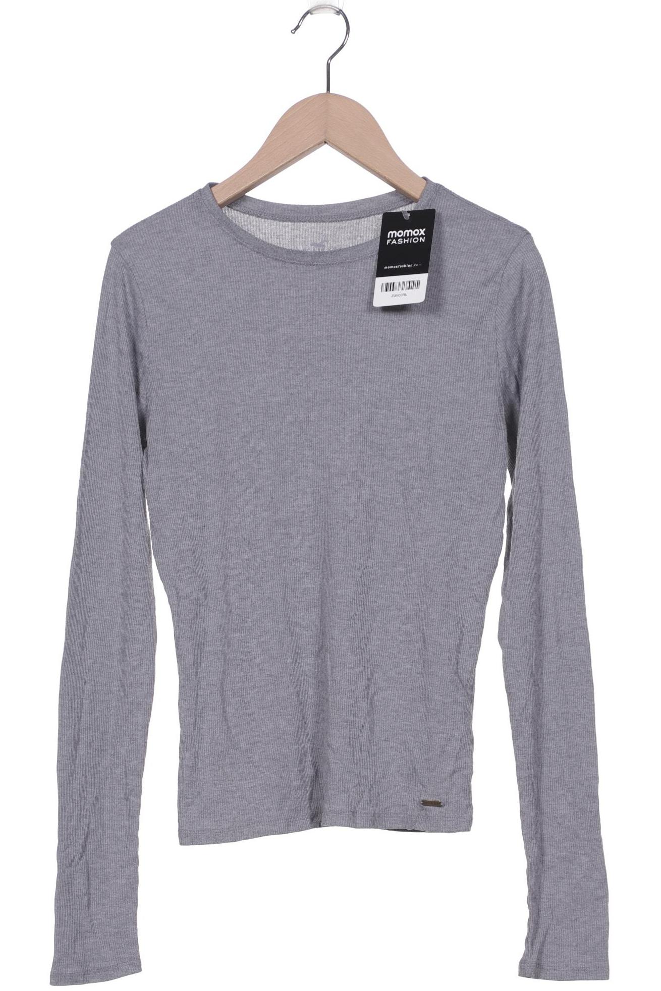 

Hollister Damen Langarmshirt, grau, Gr. 36