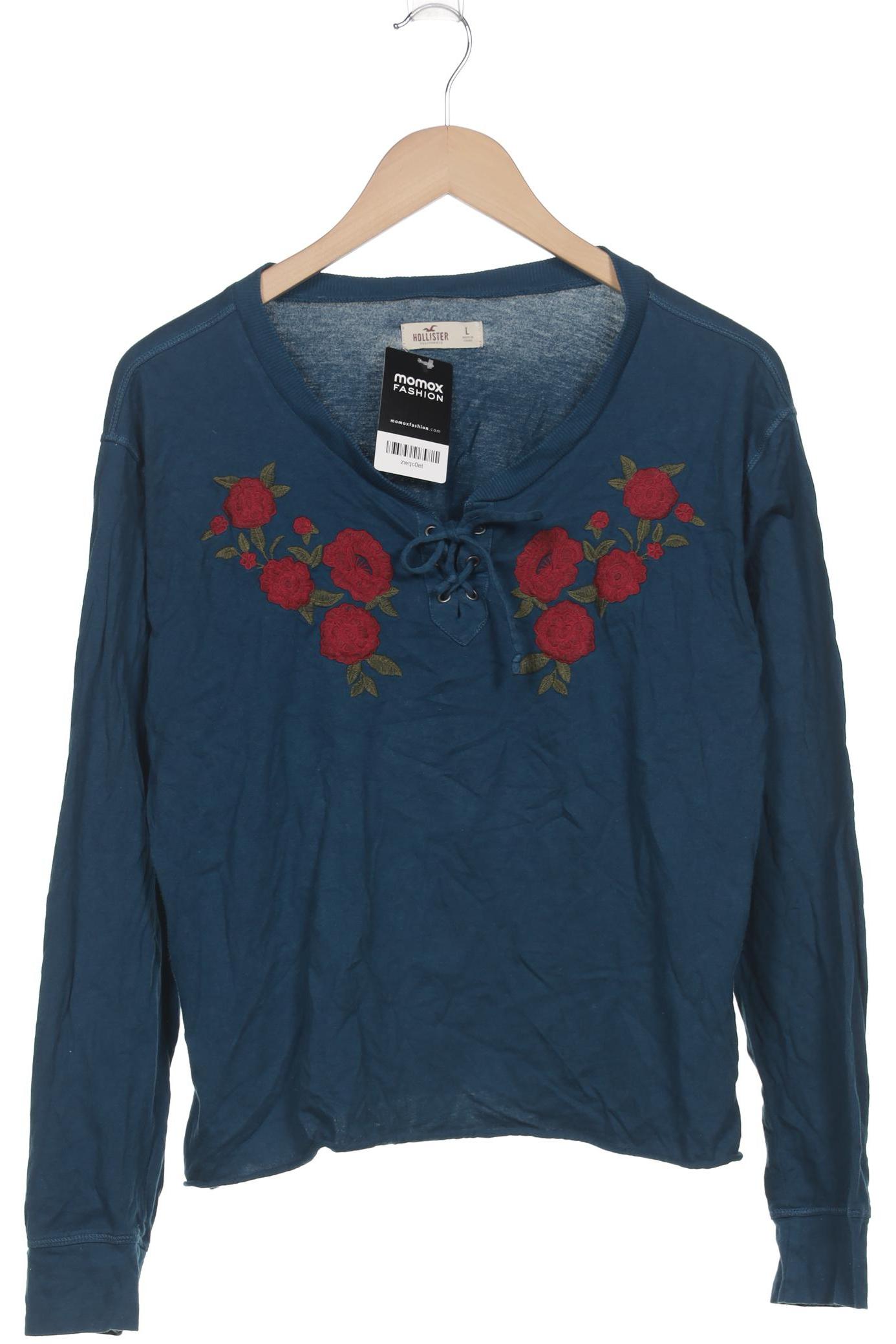 

Hollister Damen Langarmshirt, marineblau, Gr. 42