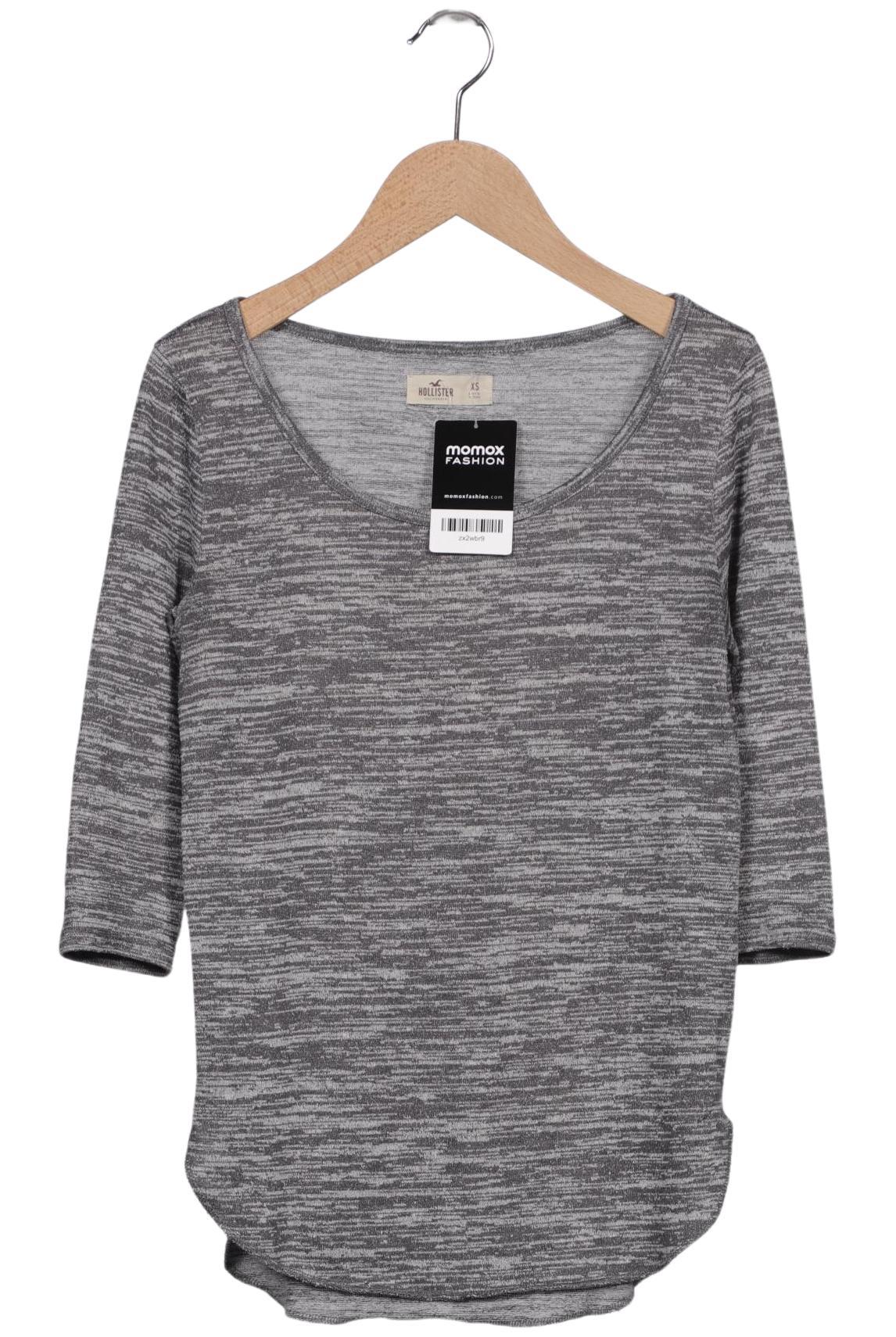 

Hollister Damen Langarmshirt, grau, Gr. 34