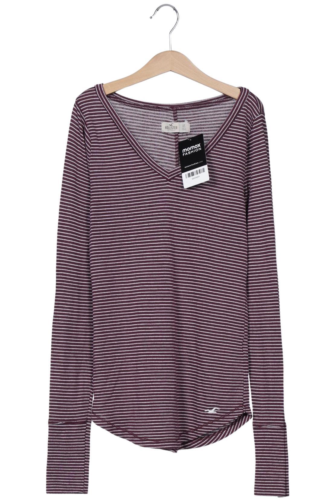 

Hollister Damen Langarmshirt, bordeaux, Gr. 34