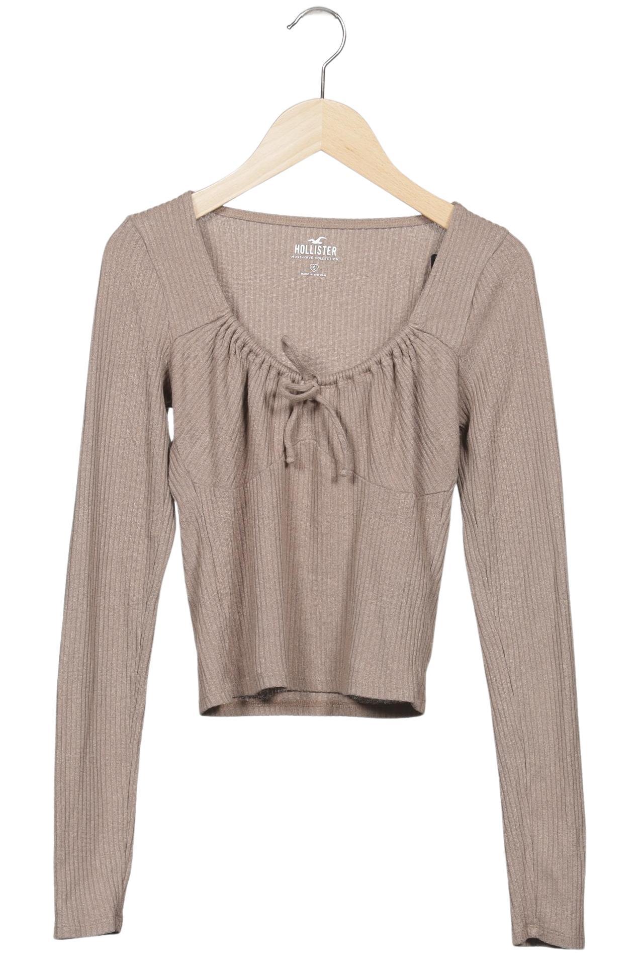

Hollister Damen Langarmshirt, beige, Gr. 36