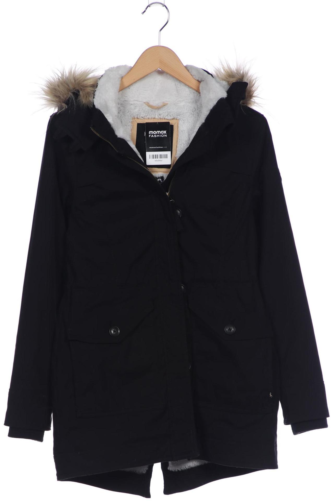 

Hollister Damen Mantel, schwarz, Gr. 36