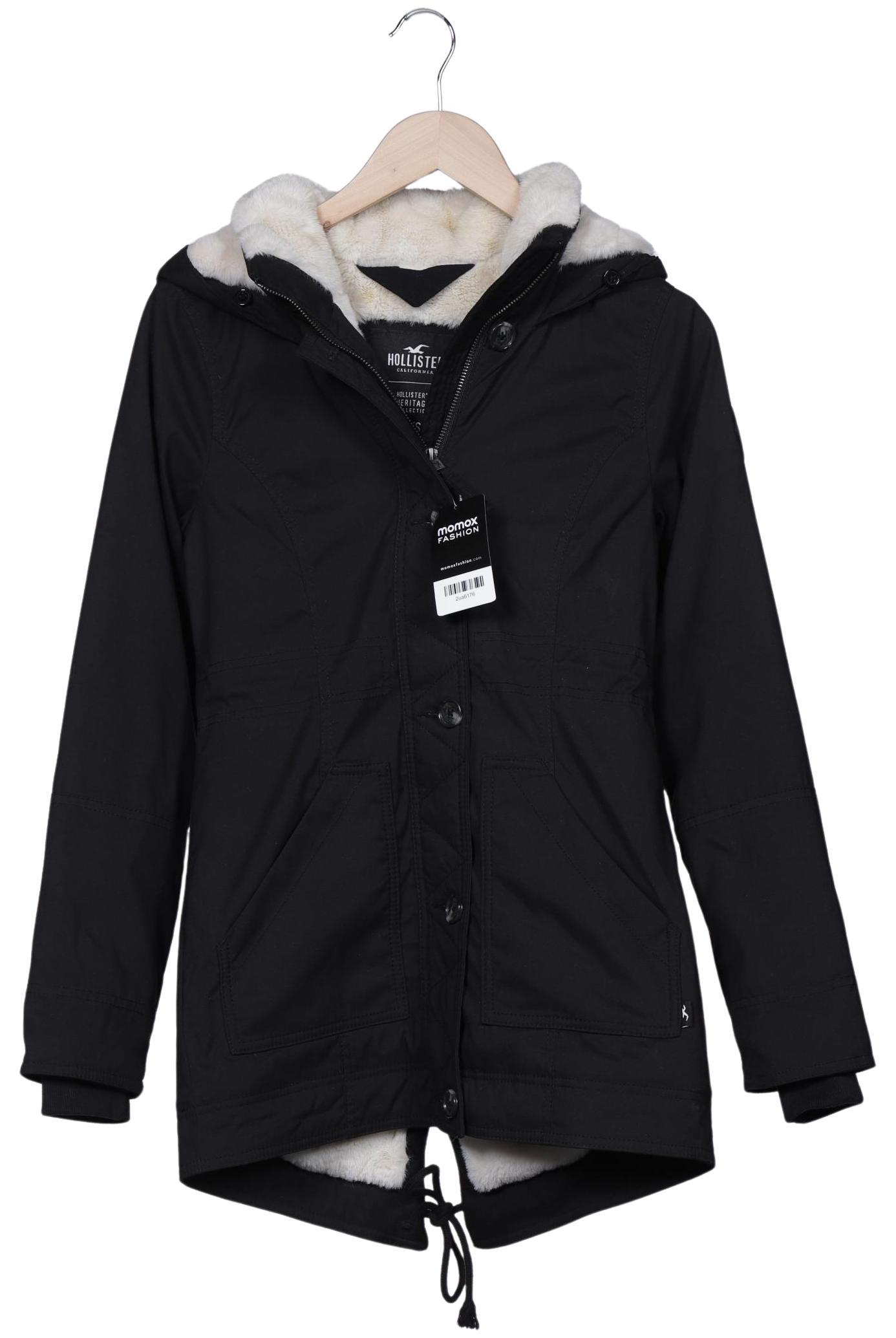 

Hollister Damen Mantel, schwarz, Gr. 32