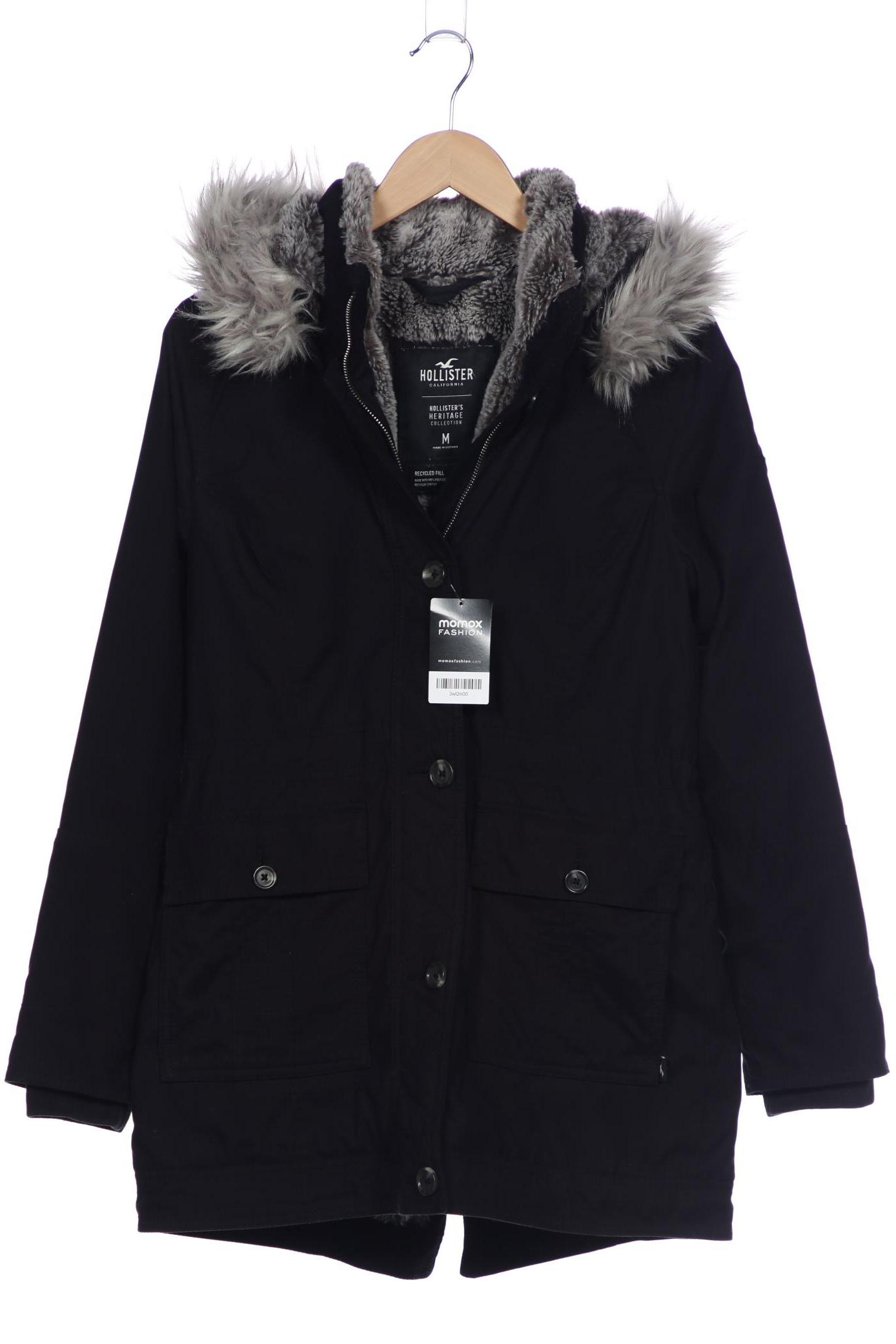 

Hollister Damen Mantel, schwarz, Gr. 38