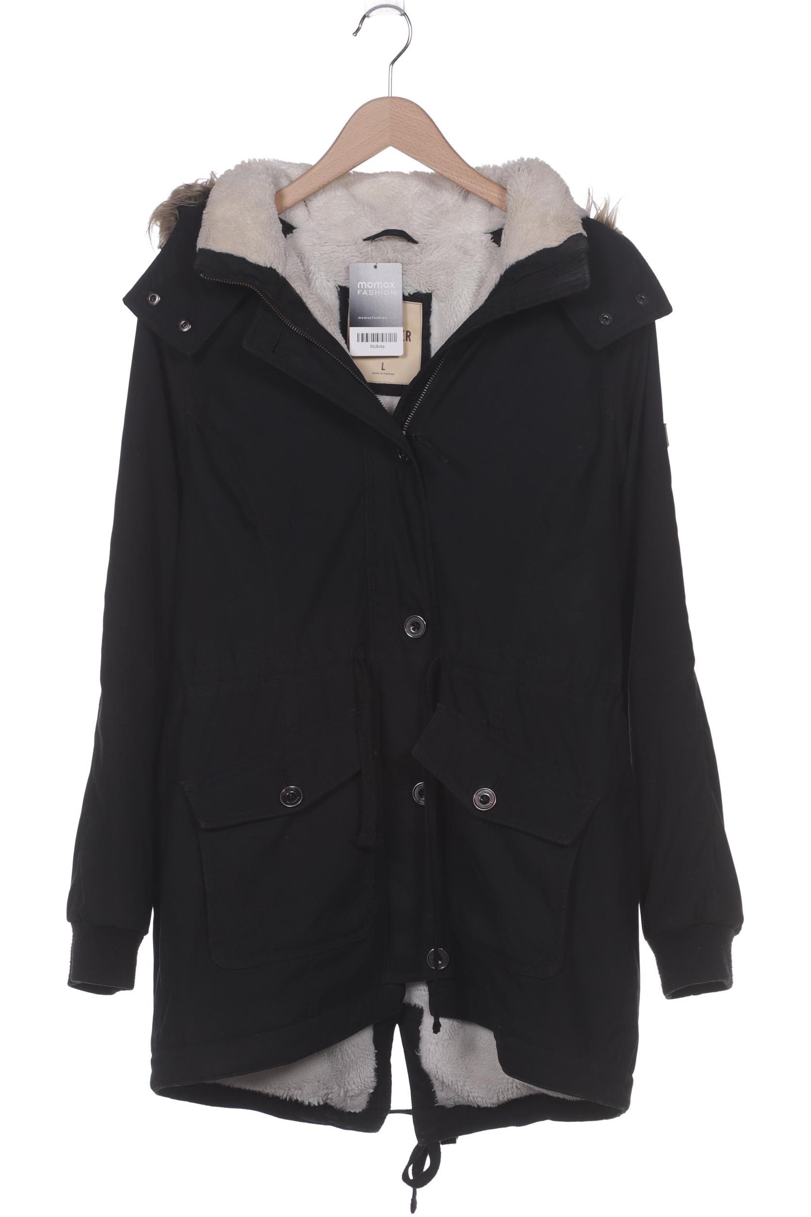 

Hollister Damen Mantel, schwarz, Gr. 42