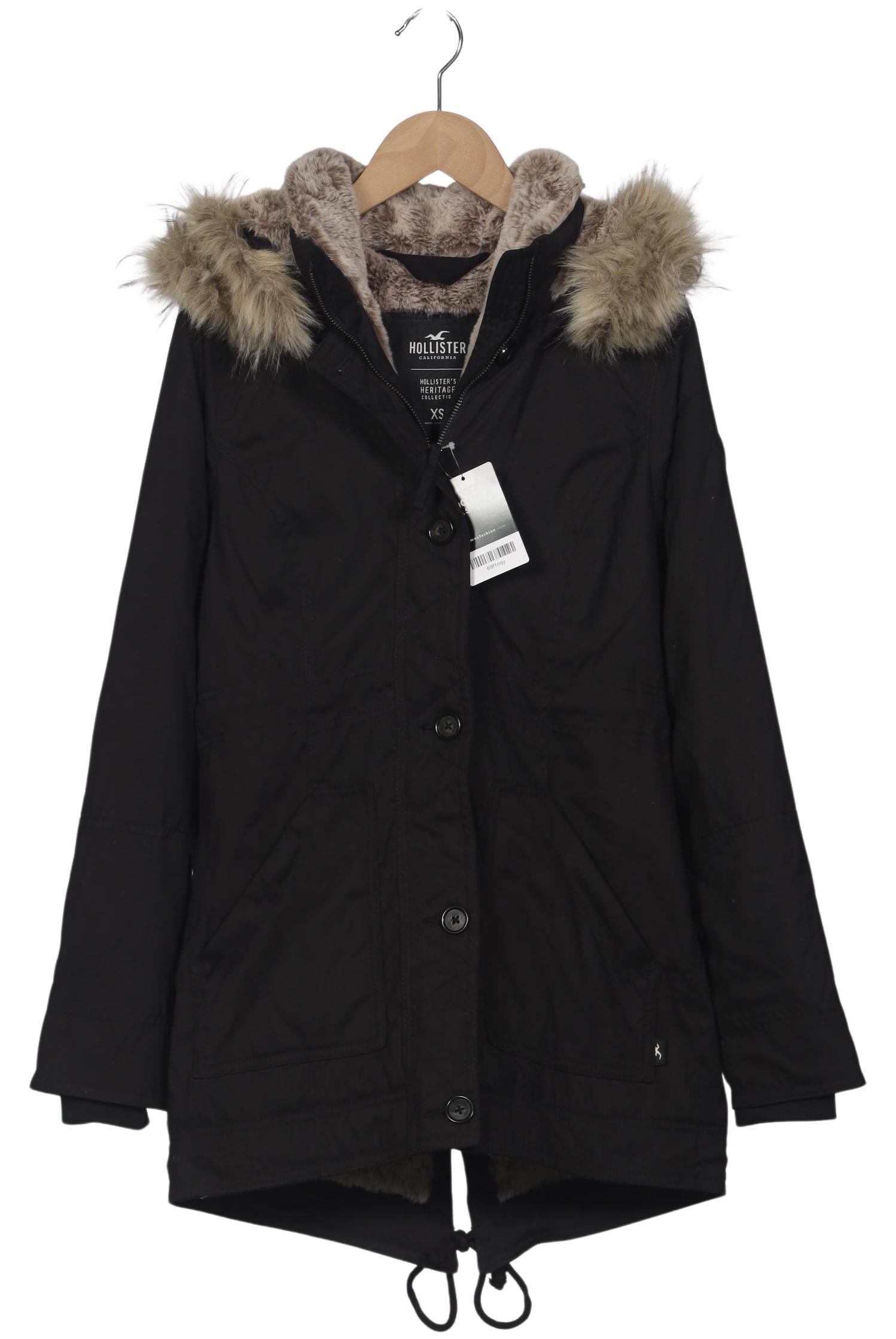 

Hollister Damen Mantel, schwarz, Gr. 34