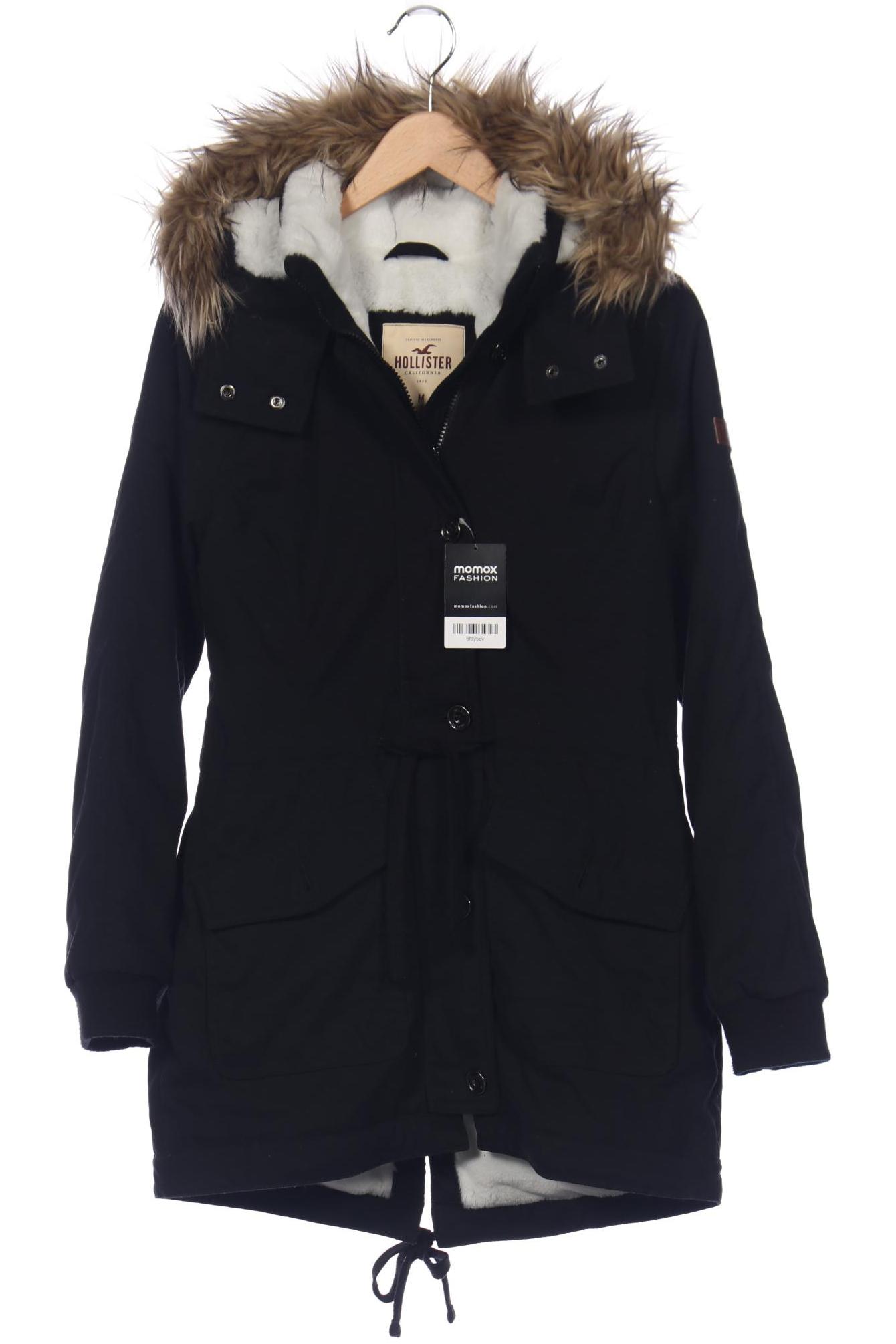 

Hollister Damen Mantel, schwarz