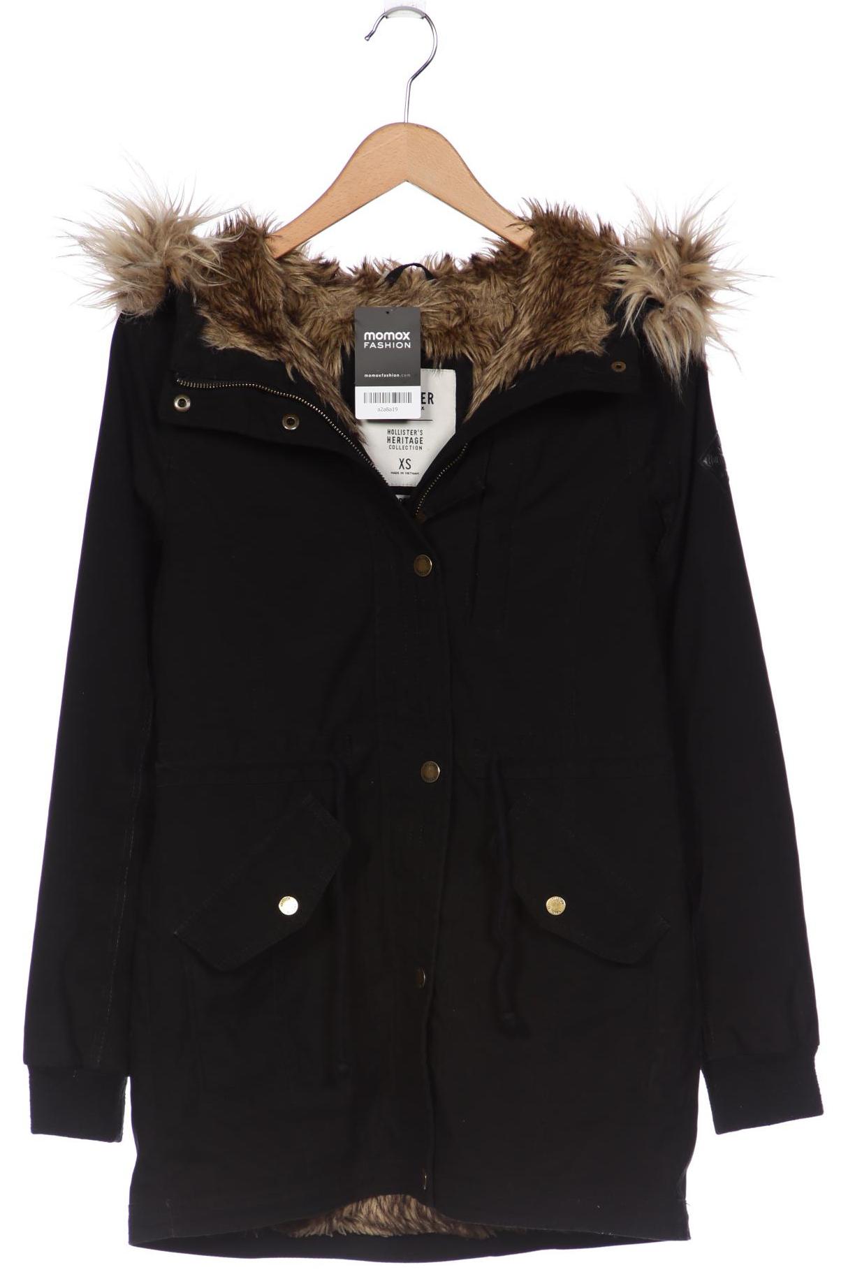 

Hollister Damen Mantel, schwarz, Gr. 34
