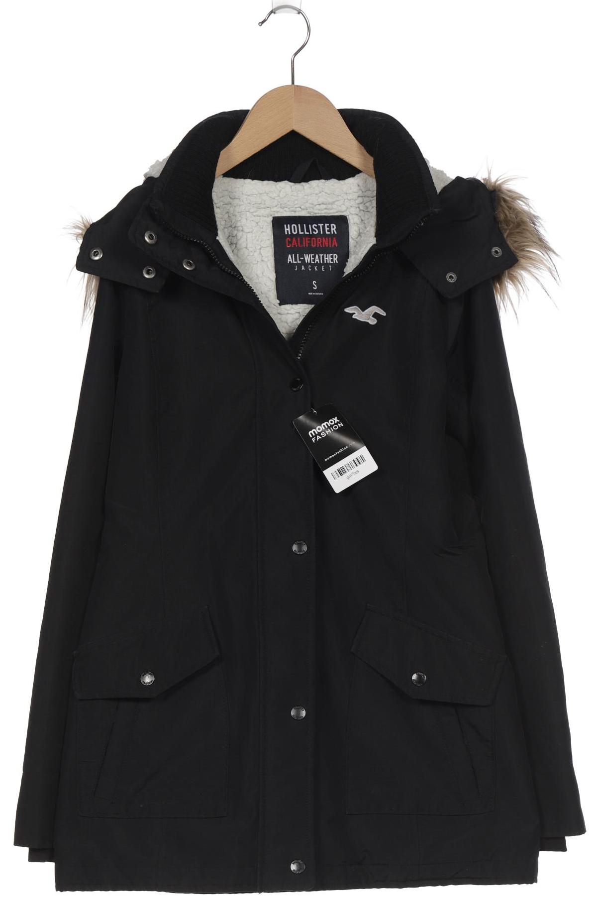 

Hollister Damen Mantel, schwarz