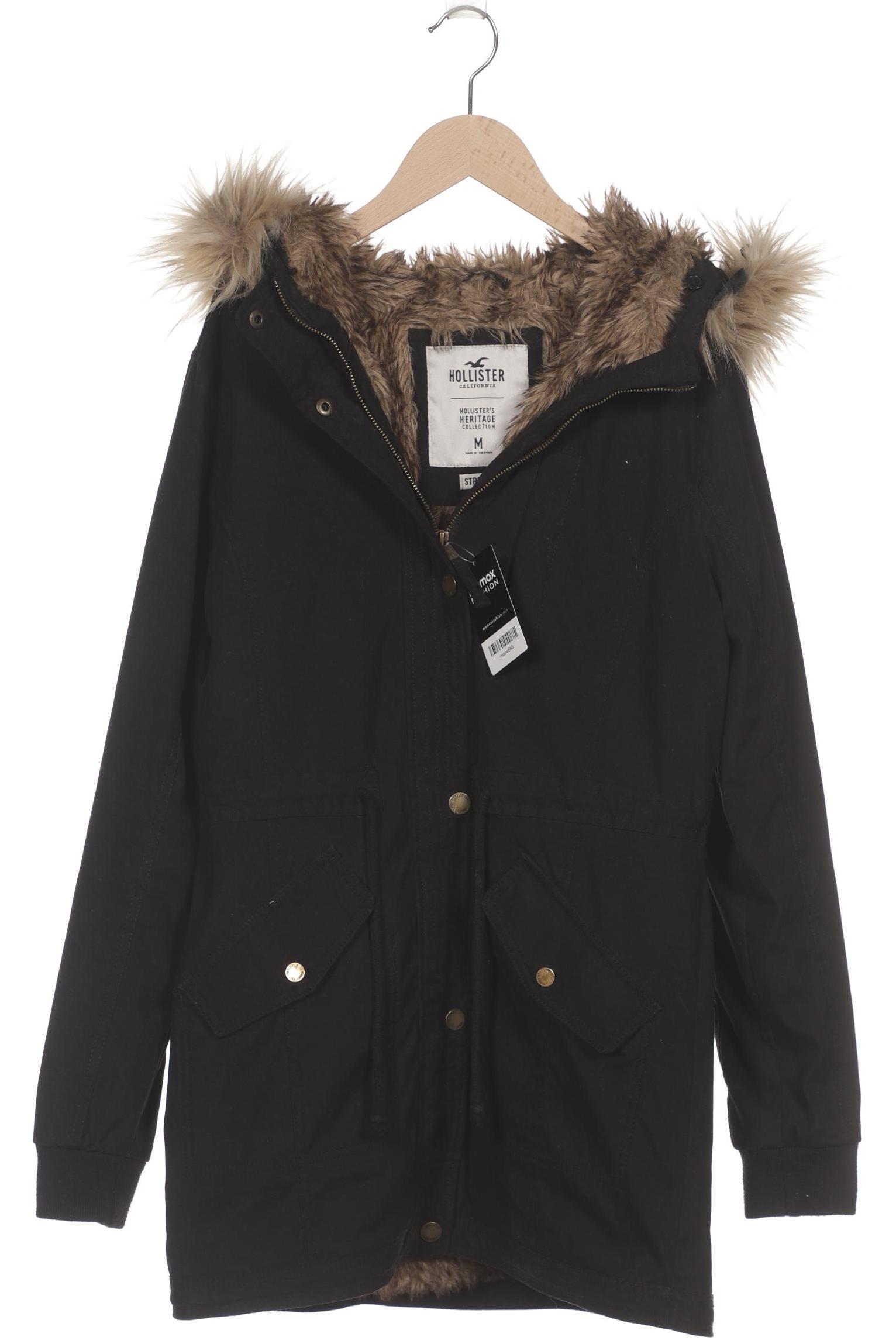 

Hollister Damen Mantel, schwarz, Gr. 38