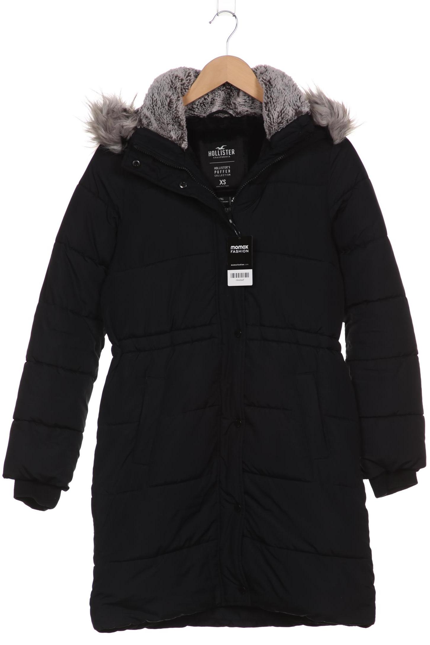 

Hollister Damen Mantel, schwarz