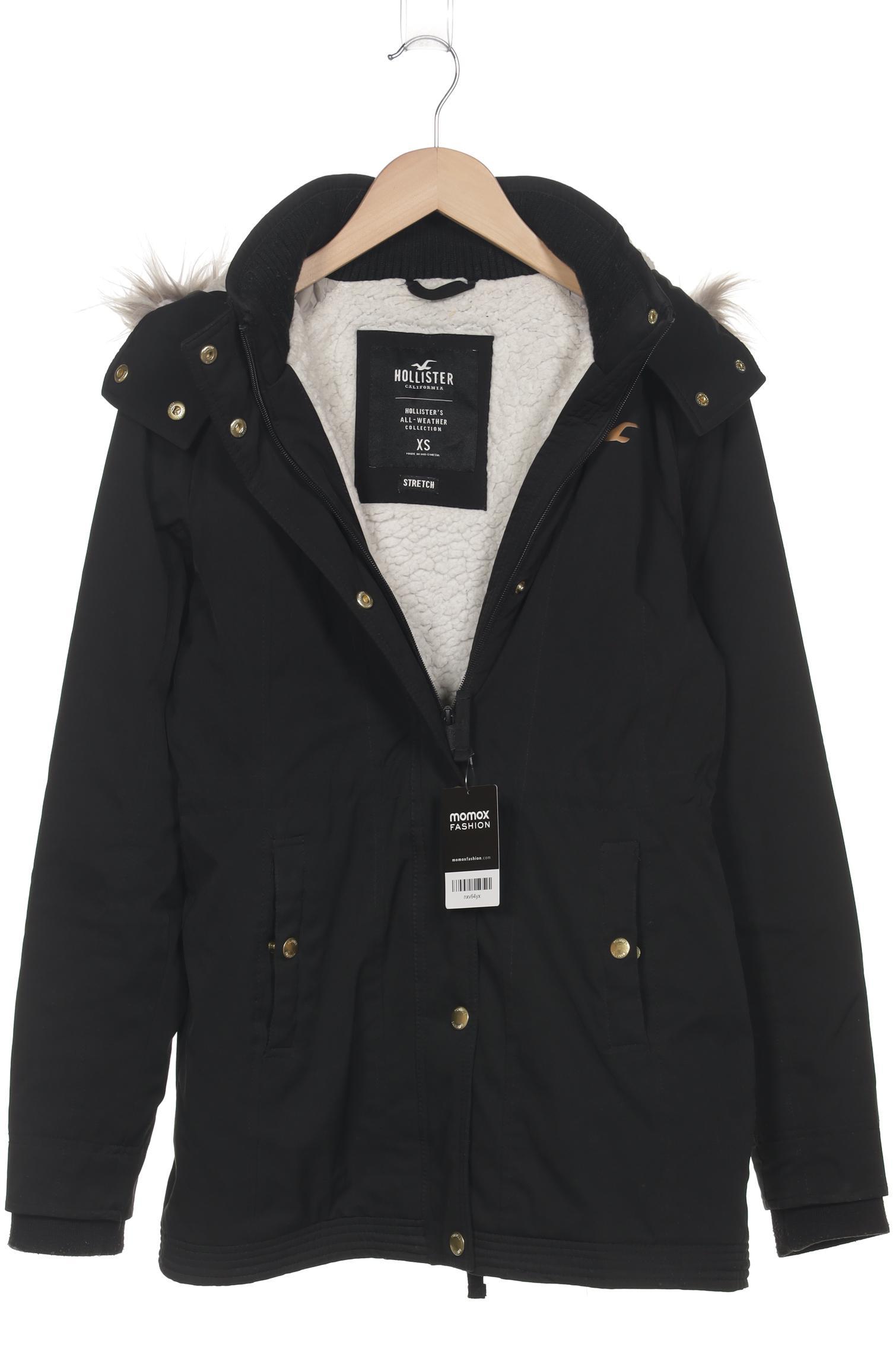

Hollister Damen Mantel, schwarz, Gr. 34
