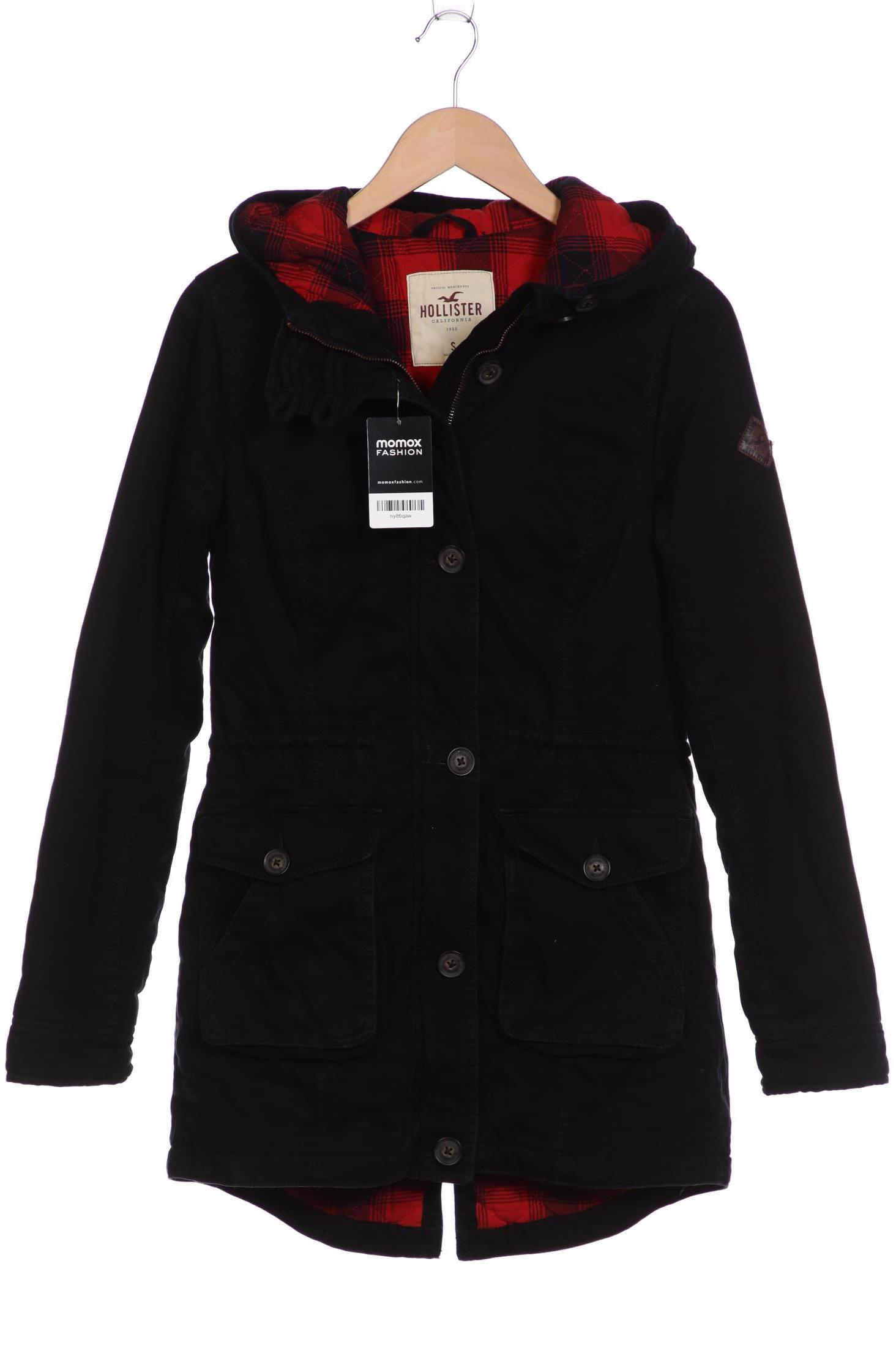 

Hollister Damen Mantel, schwarz