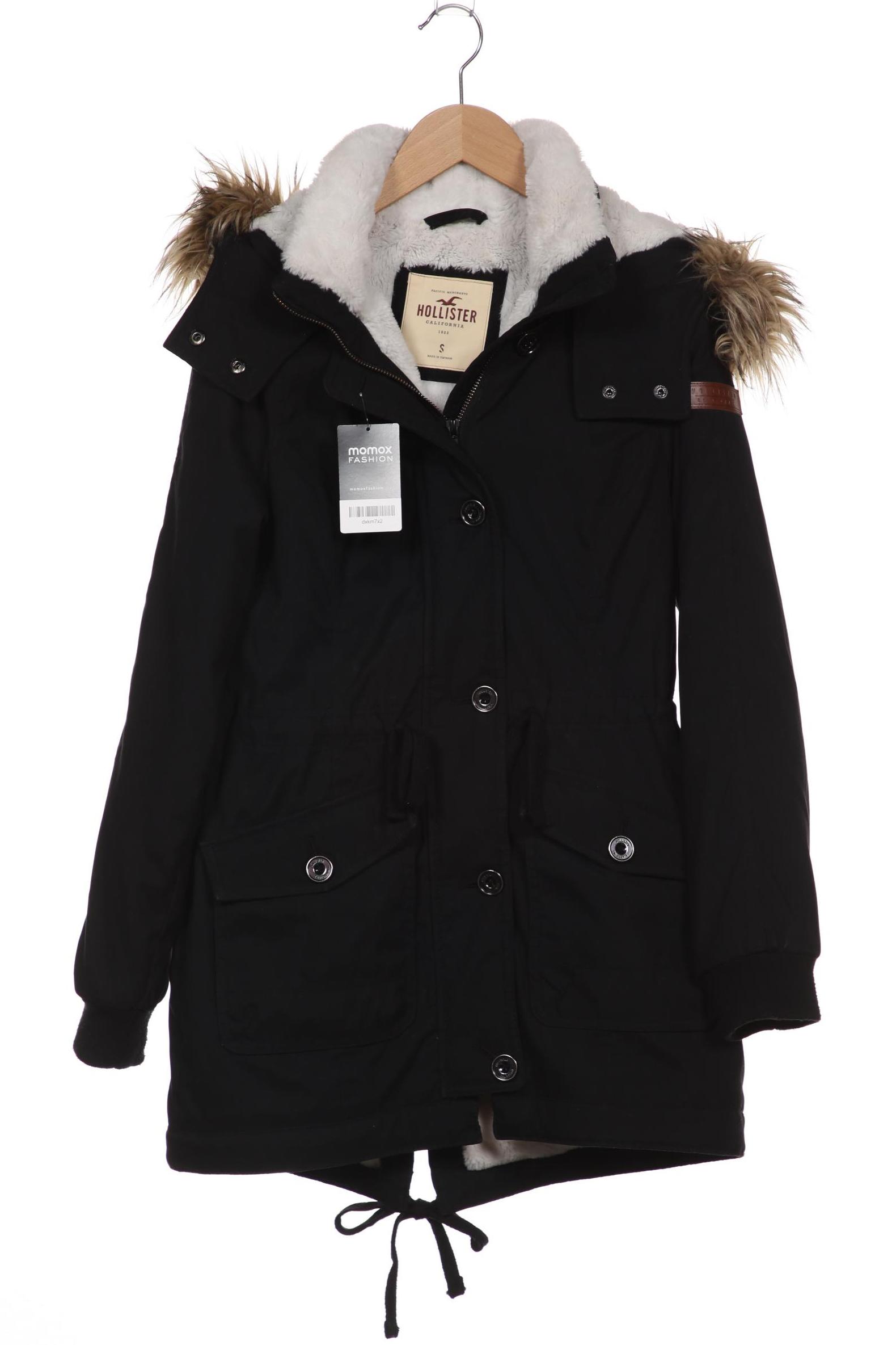 

Hollister Damen Mantel, schwarz