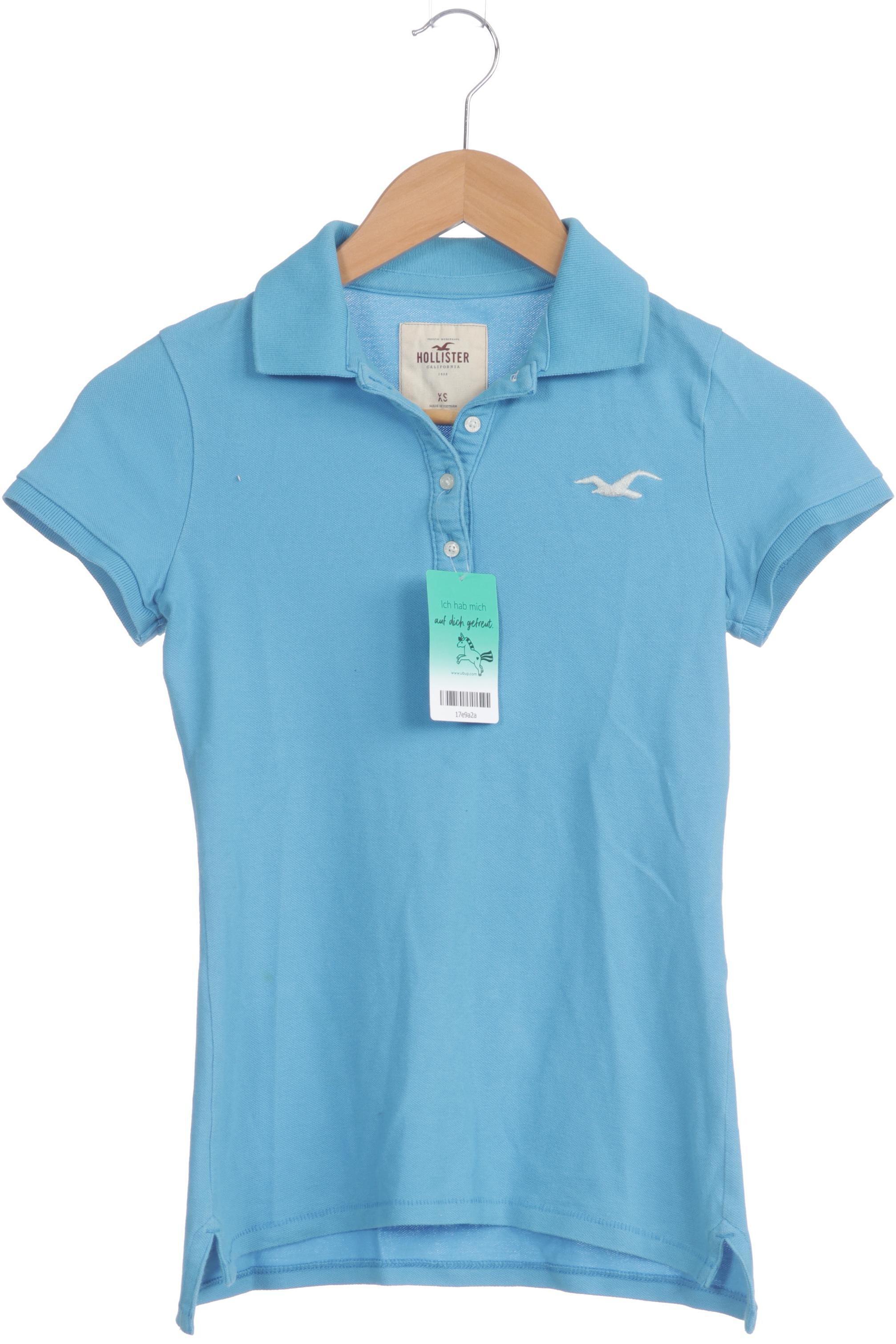 

Hollister Damen Poloshirt, blau, Gr.