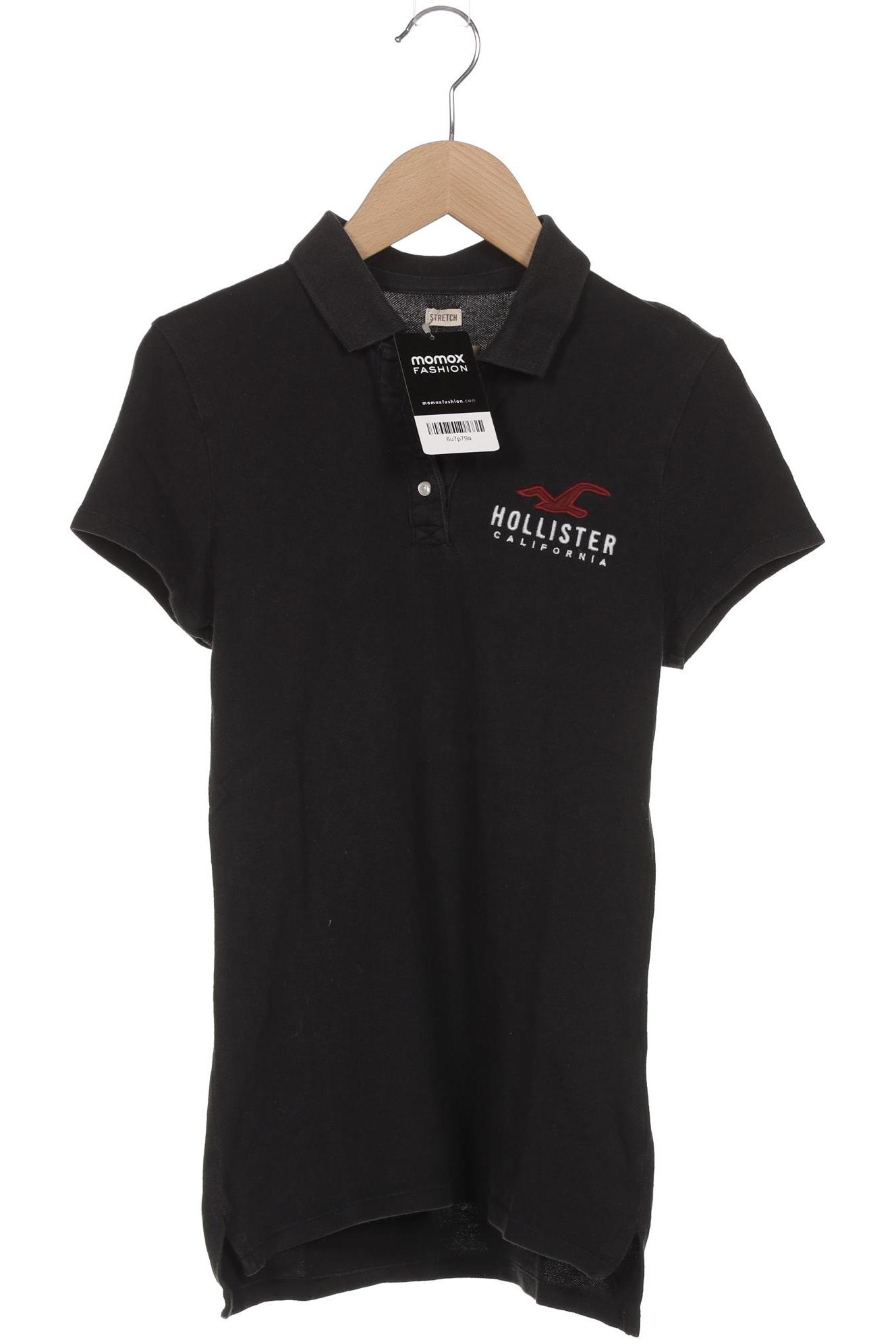 

Hollister Damen Poloshirt, schwarz, Gr. 36