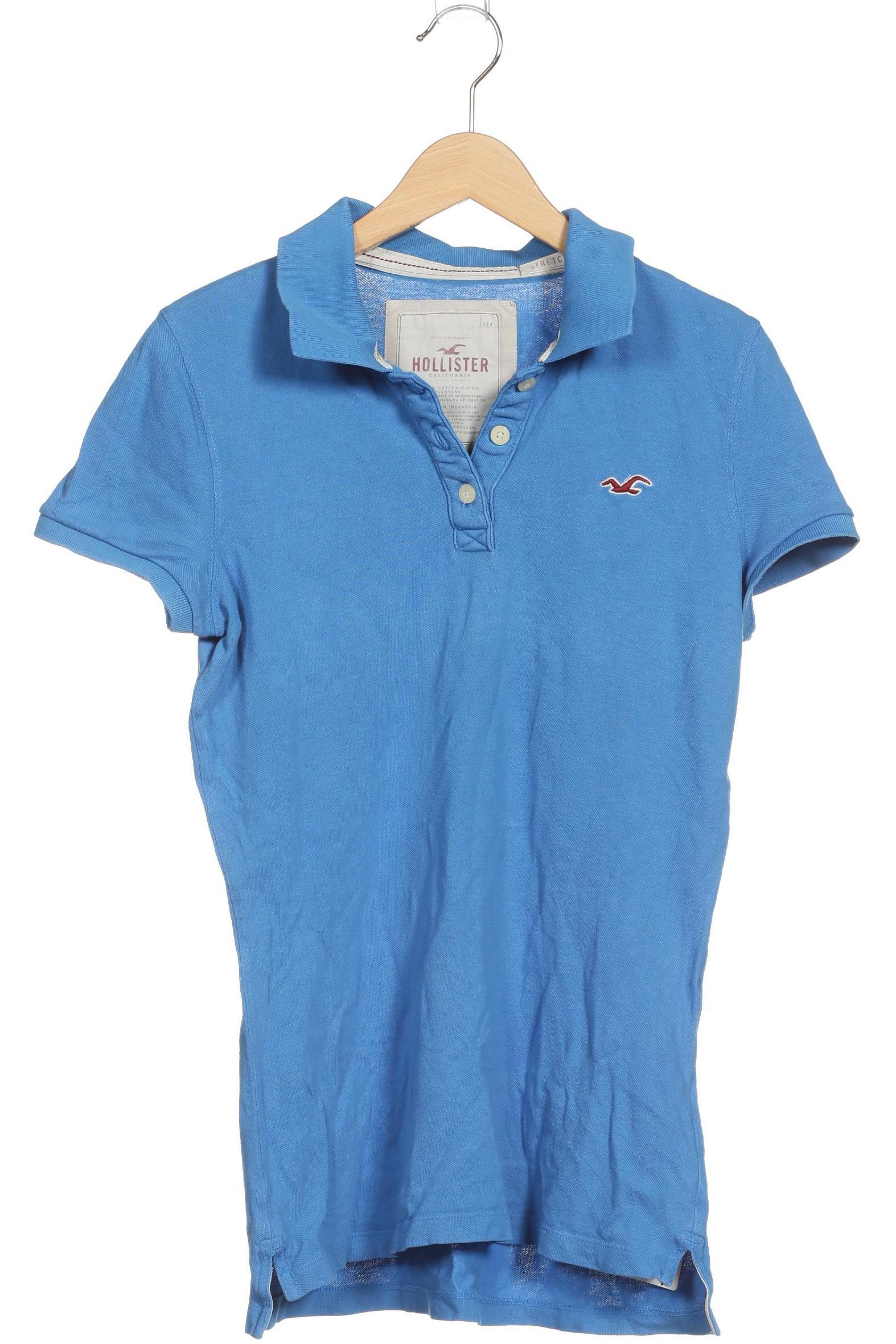 

Hollister Damen Poloshirt, blau, Gr.