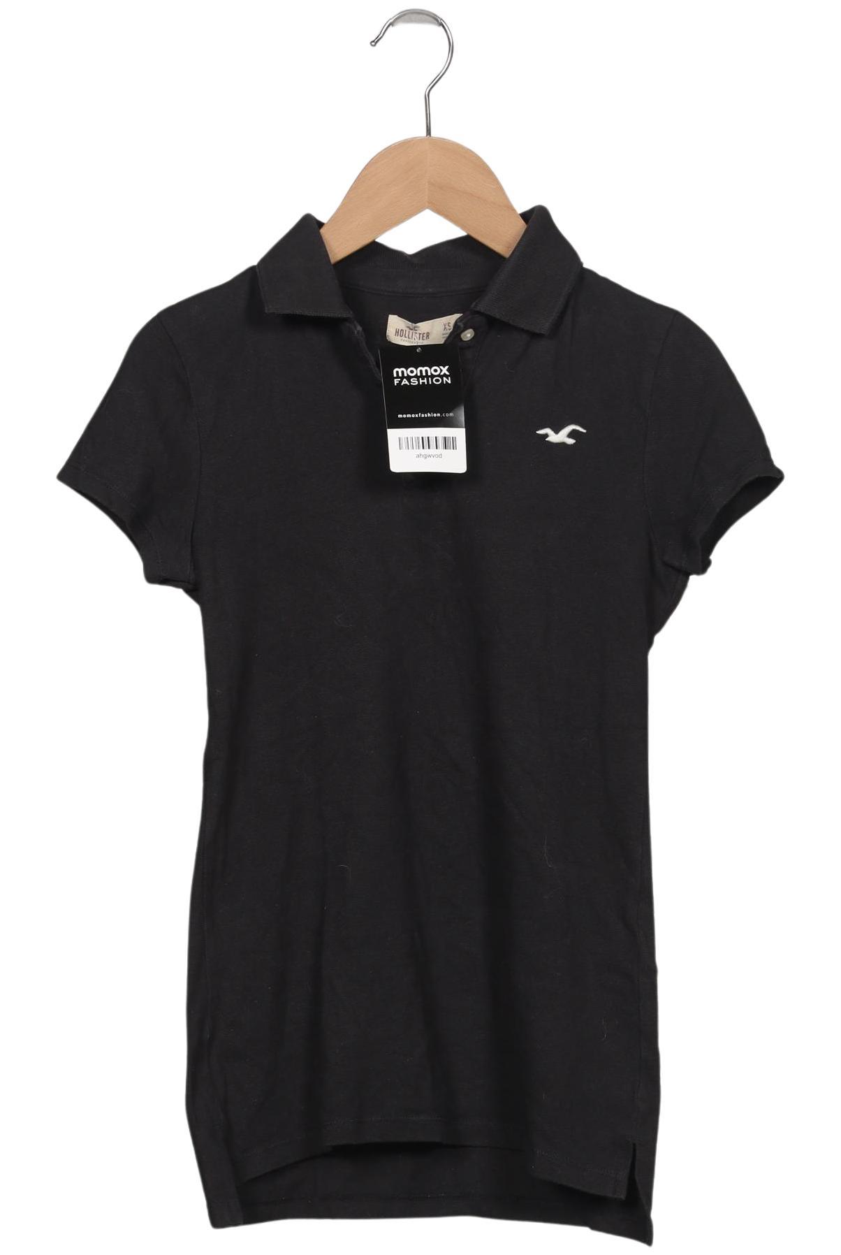 

Hollister Damen Poloshirt, schwarz, Gr. 34