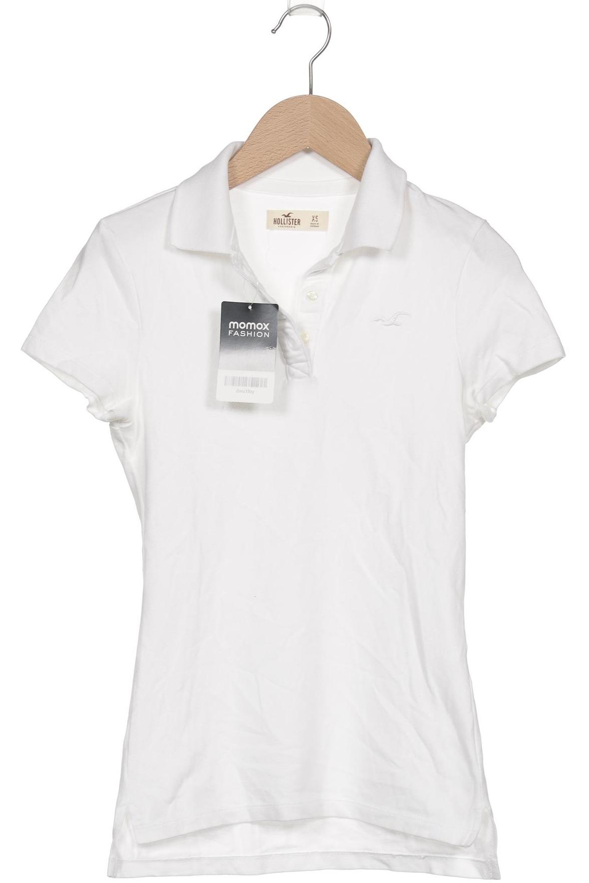 

Hollister Damen Poloshirt, weiß, Gr. 34